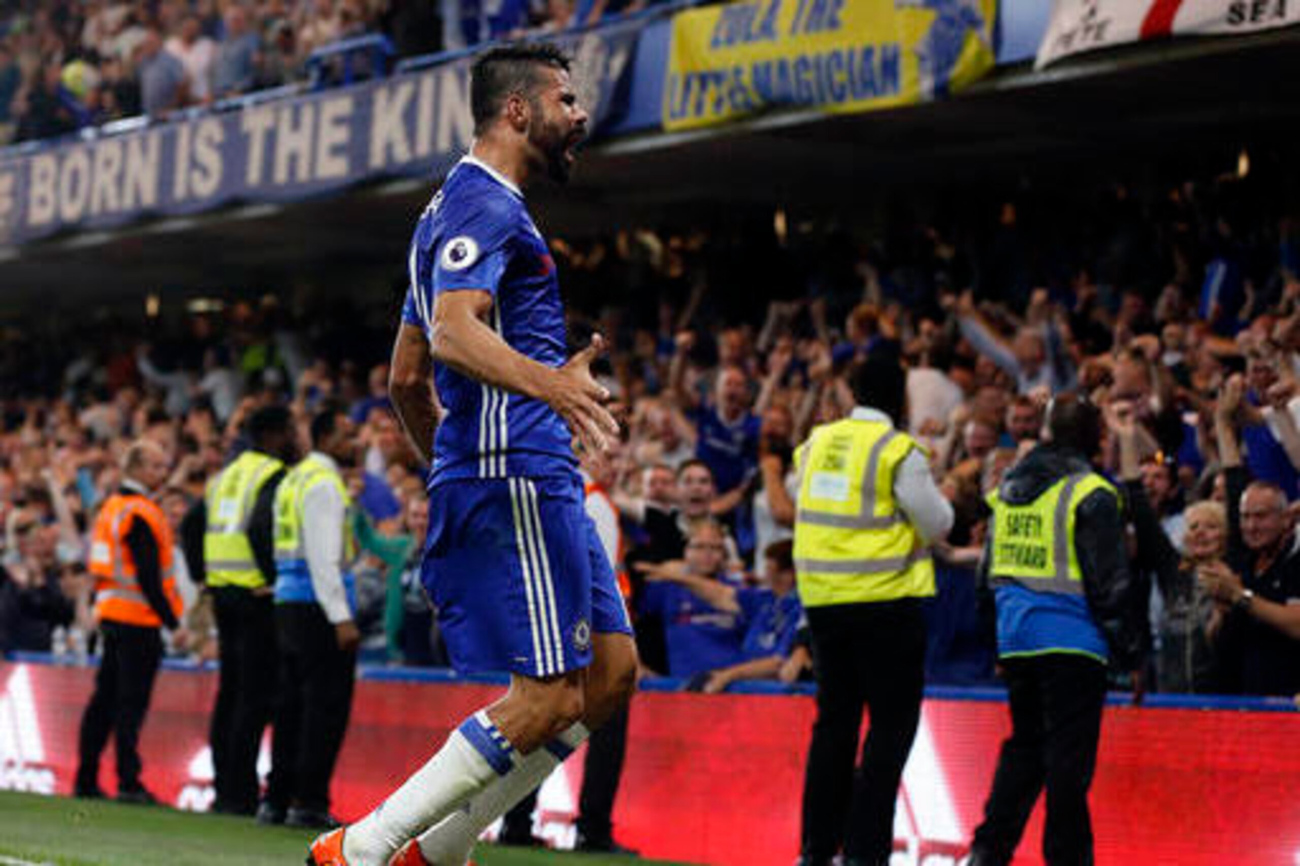 Diego Costa is back to his glorious belligerent best for Chelsea.
