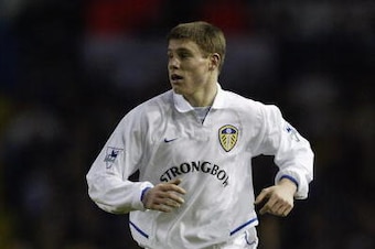 LEEDS - DECEMBER 28:  James Milner of Leeds United in action during the FA Barclaycard Premiership match between Leeds United and Chelsea held on December 28, 2002 at Elland Road, in Leeds, England. Leeds United won the match 2-0. (Photo by Mark Thompson/