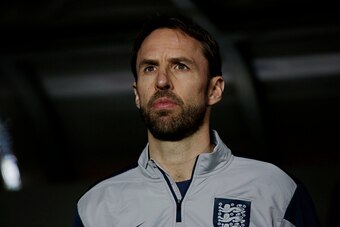 PRAGUE, CZECH REPUBLIC - MARCH 27: Head coach of England Gareth Southgate is seen before the international friendly match between U21 Czech Republic and U21 England at Letna Stadium on March 27, 2015 in Prague, Czech Republic. (Photo by Matej Divizna/Gett