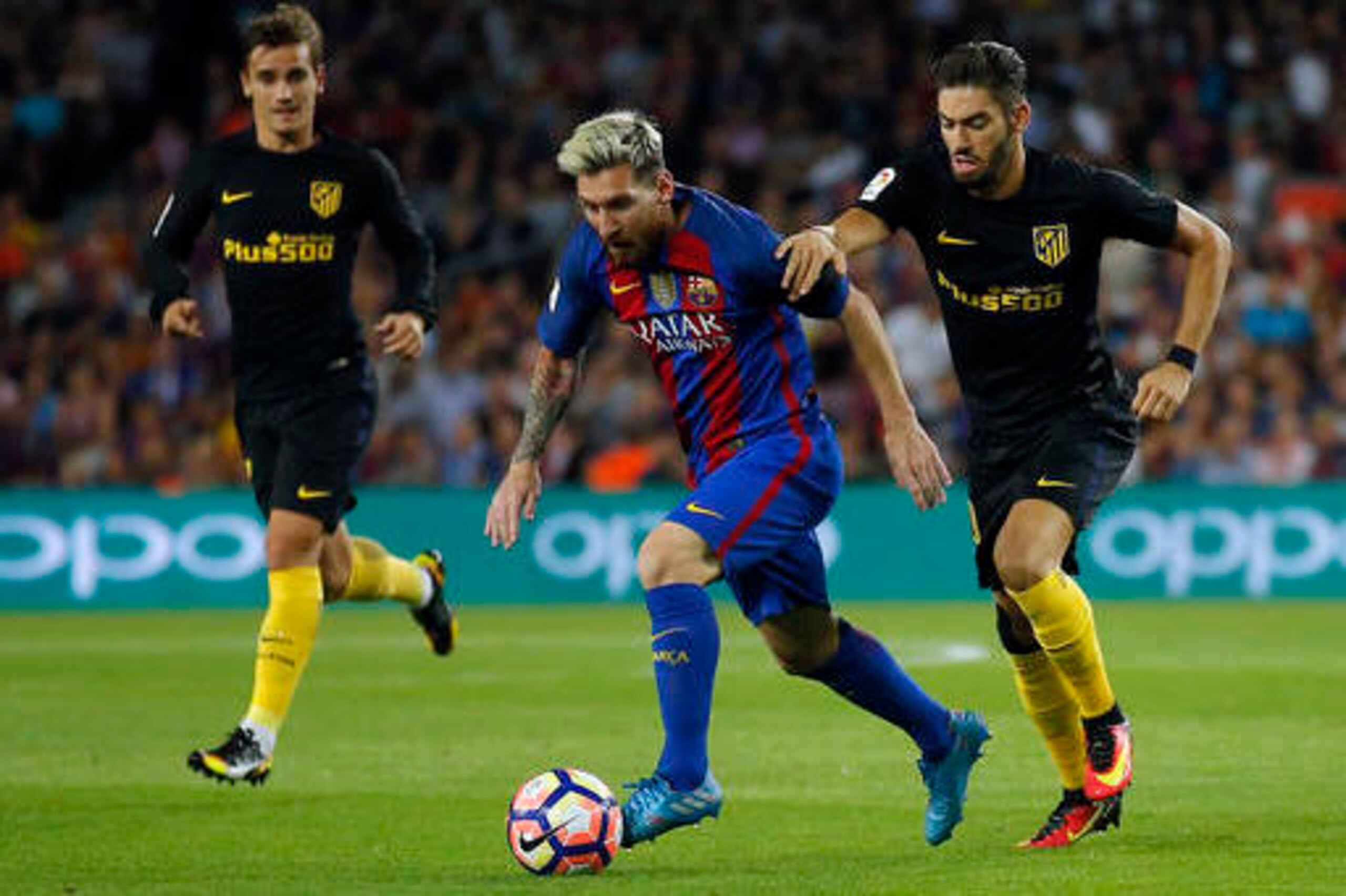 Lionel Messi got injured against Atletico. Lionel Messi got injured against Atletico.