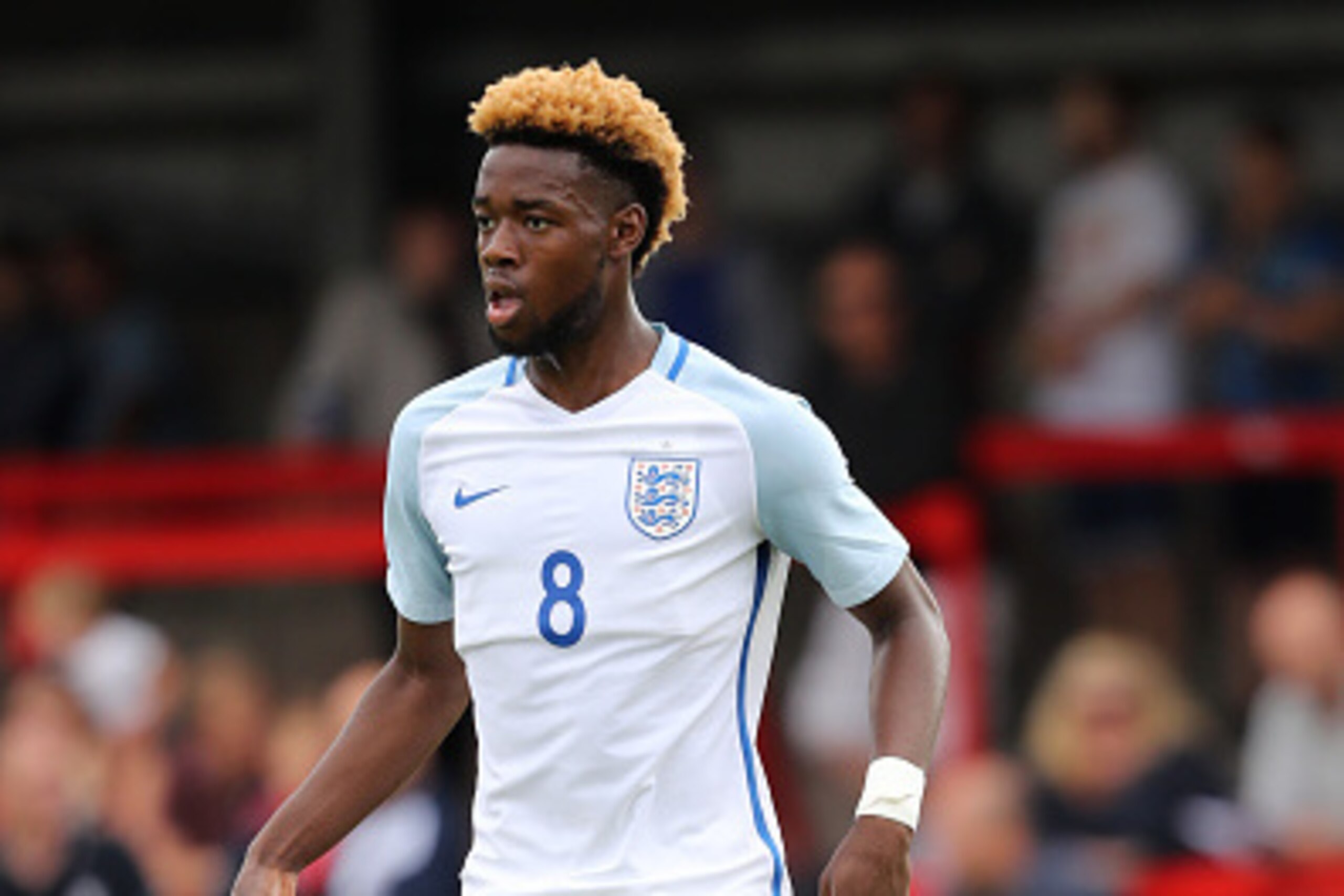 KIDDERMINSTER, ENGLAND - SEPTEMBER 04: Josh Onomah of England during the International friendly match between England U20 and Brazil U20 at Aggborough Stadium on September 4, 2016 in Kidderminster, England. (Photo by Matthew Ashton - AMA/Getty Images)