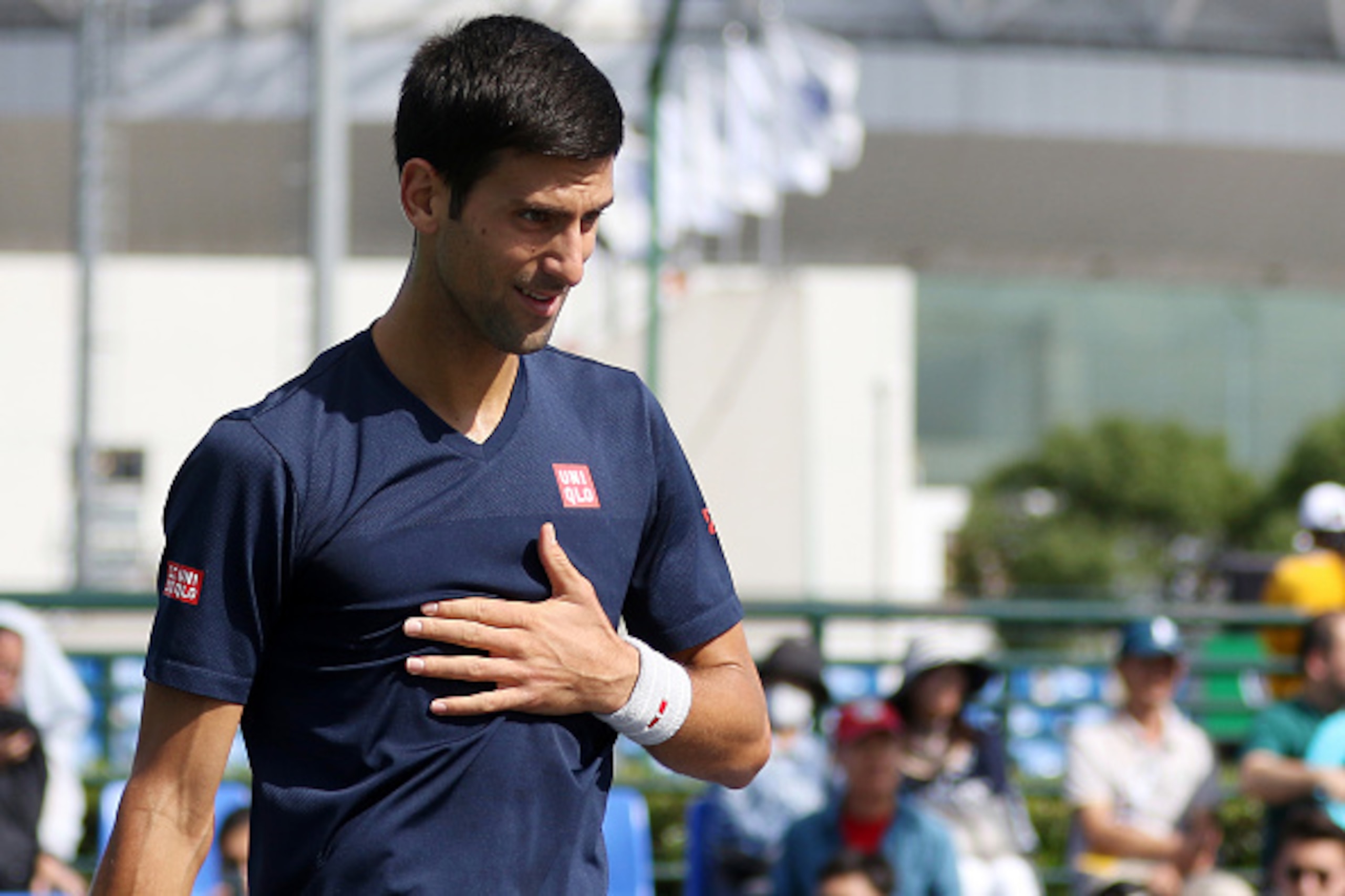 SHANGHAI, CHINA - OCTOBER 10:  Novak Djokovic of Serbia practices on Day 2 of the ATP Shanghai Rolex Masters 2016 at Qi Zhong Tennis Centre on October 10, 2016 in Shanghai, China.  (Photo by Zhong Zhi/Getty Images)