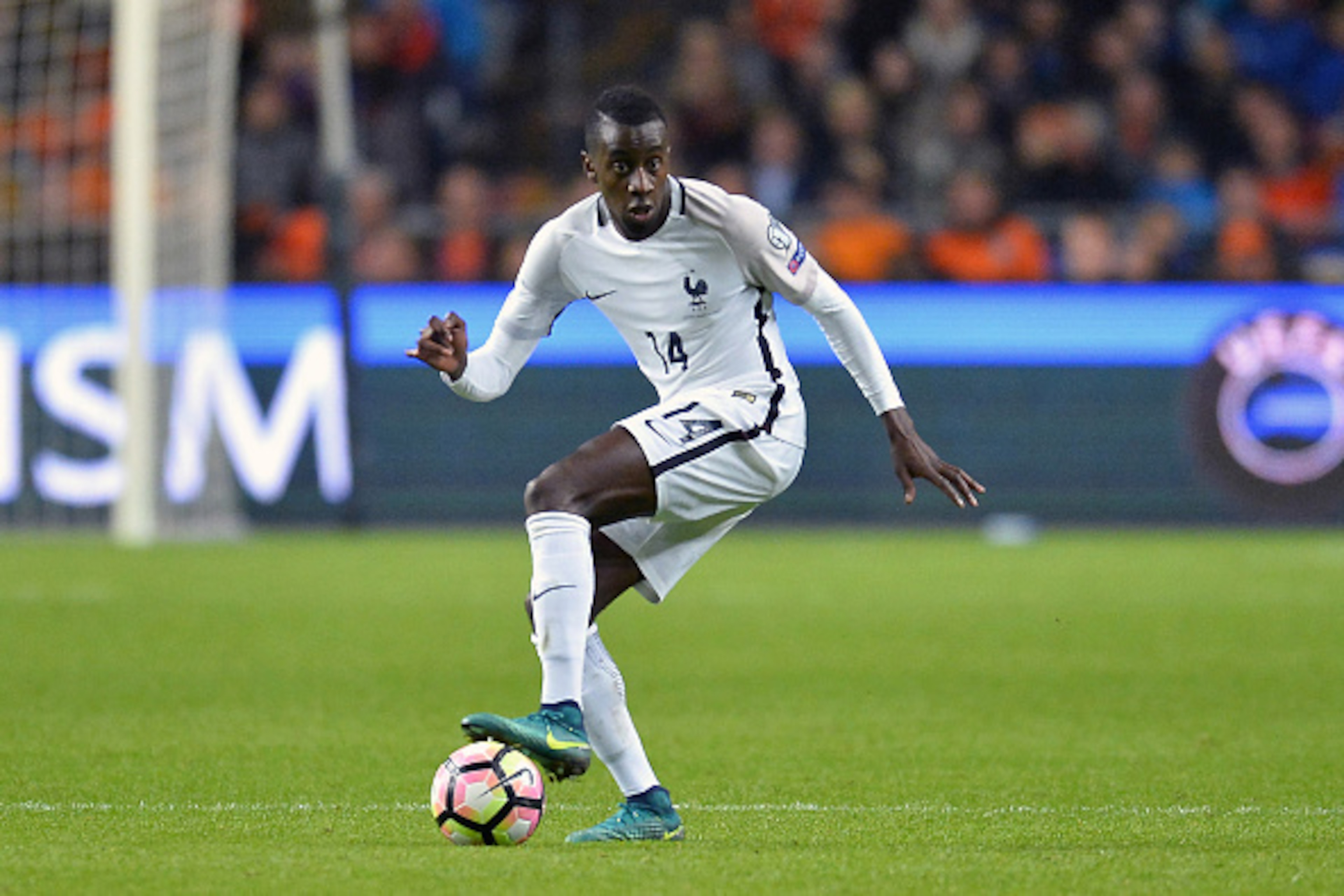 AMSTERDAM, NETHERLANDS - OCTOBER 10: Blaise Matuidi of France runs with the ball during the FIFA 2018 World Cup Qualifier match between France and The Netherlands at Amsterdam Arena on October 10, 2016 in Amsterdam. (Photo by Aurelien Meunier/Getty Imag AMSTERDAM, NETHERLANDS - OCTOBER 10: Blaise Matuidi of France runs with the ball during the FIFA 2018 World Cup Qualifier match between France and The Netherlands at Amsterdam Arena on October 10, 2016 in Amsterdam. (Photo by Aurelien Meunier/Getty Imag