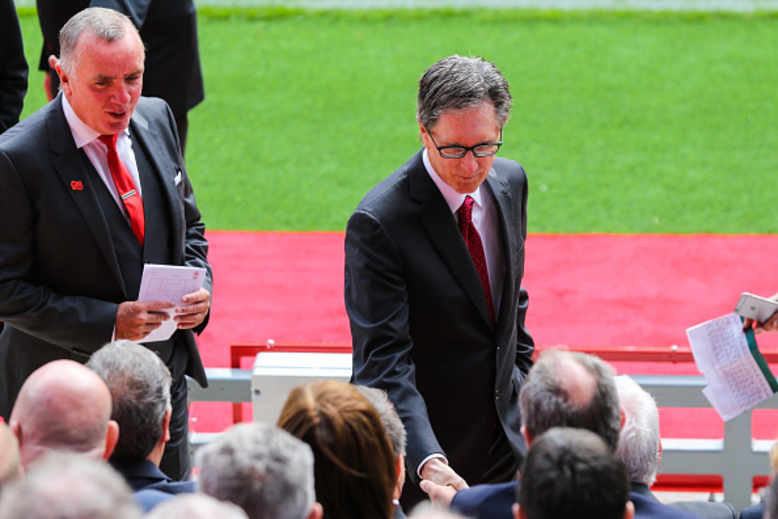 LIVERPOOL, ENGLAND - SEPTEMBER 09: Liverpool club owner John W Henry during the opening of  the new stand and facilities  at Anfield on September 9, 2016 in Liverpool, England. (Photo by Barrington Coombs/Getty Images)
