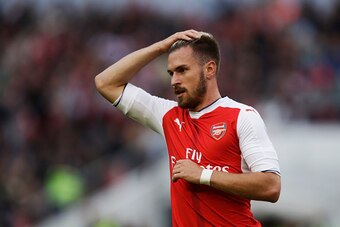 GOTHENBURG, SWEDEN - AUGUST 07: Aaron Ramsey of Arsenal during the Pre-Season Friendly between Arsenal and Manchester City at Ullevi on August 7, 2016 in Gothenburg, Sweden. (Photo by Nils Petter Nilsson/Ombrello/Getty Images)