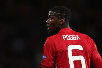 MANCHESTER, ENGLAND - SEPTEMBER 29: Paul Pogba of Manchester United during the UEFA Europa League match between Manchester United FC and FC Zorya Luhansk at Old Trafford on September 29, 2016 in Manchester, England. (Photo by Matthew Ashton - AMA/Getty Im