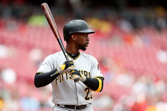 CINCINNATI, OH - SEPTEMBER 17:  Andrew McCutchen #22 of the Pittsburgh Pirates takes an at bat during the game against the Cincinnati Reds at Great American Ball Park on September 17, 2016 in Cincinnati, Ohio. (Photo by Kirk Irwin/Getty Images)