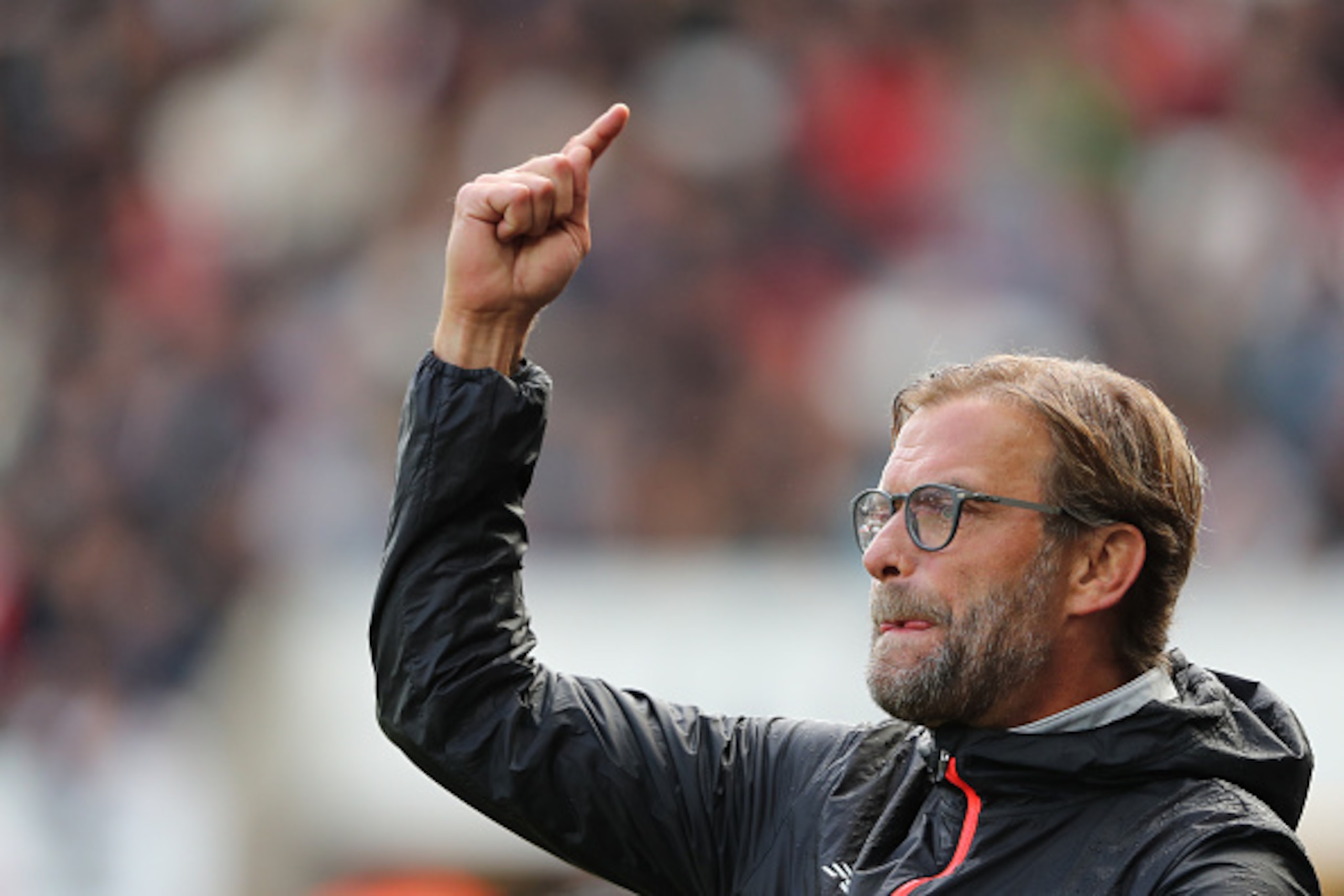 SWANSEA, WALES - OCTOBER 01: Jurgen Klopp the head coach / manager of Liverpool during the Premier League match between Swansea City and Liverpool at Liberty Stadium on October 1, 2016 in Swansea, Wales. (Photo by Matthew Ashton - AMA/Getty Images)