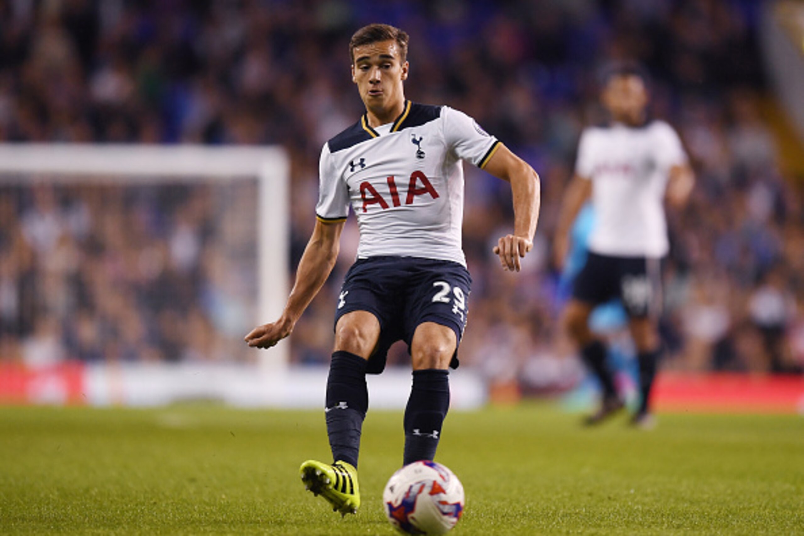 LONDON, ENGLAND - SEPTEMBER 21: Harry Winks in action during the EFL Cup Third Round match between Tottenham Hotspur and Gillingham at White Hart Lane on September 21, 2016 in London, England. (Photo by Mike Hewitt/Getty Images) LONDON, ENGLAND - SEPTEMBER 21: Harry Winks in action during the EFL Cup Third Round match between Tottenham Hotspur and Gillingham at White Hart Lane on September 21, 2016 in London, England. (Photo by Mike Hewitt/Getty Images)