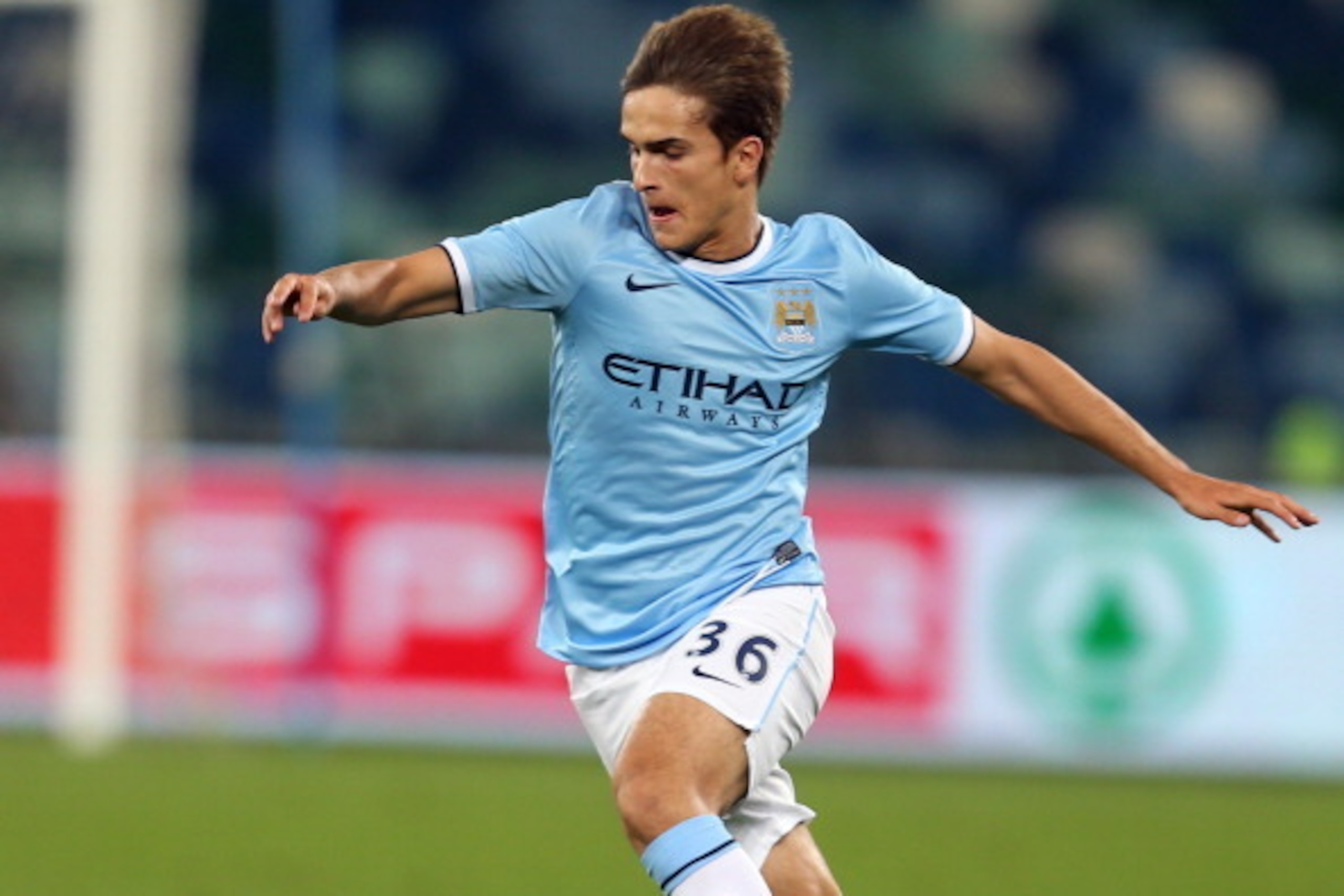 DURBAN, SOUTH AFRICA - JULY 18: Denis Suarez of Manchester City during the Nelson Mandela Football Invitational match between AmaZulu and Manchester City at Moses Mabhida Stadium on July 18, 2013 in Durban, South Africa. (Photo by Steve Haag/Gallo Images/ DURBAN, SOUTH AFRICA - JULY 18: Denis Suarez of Manchester City during the Nelson Mandela Football Invitational match between AmaZulu and Manchester City at Moses Mabhida Stadium on July 18, 2013 in Durban, South Africa. (Photo by Steve Haag/Gallo Images/
