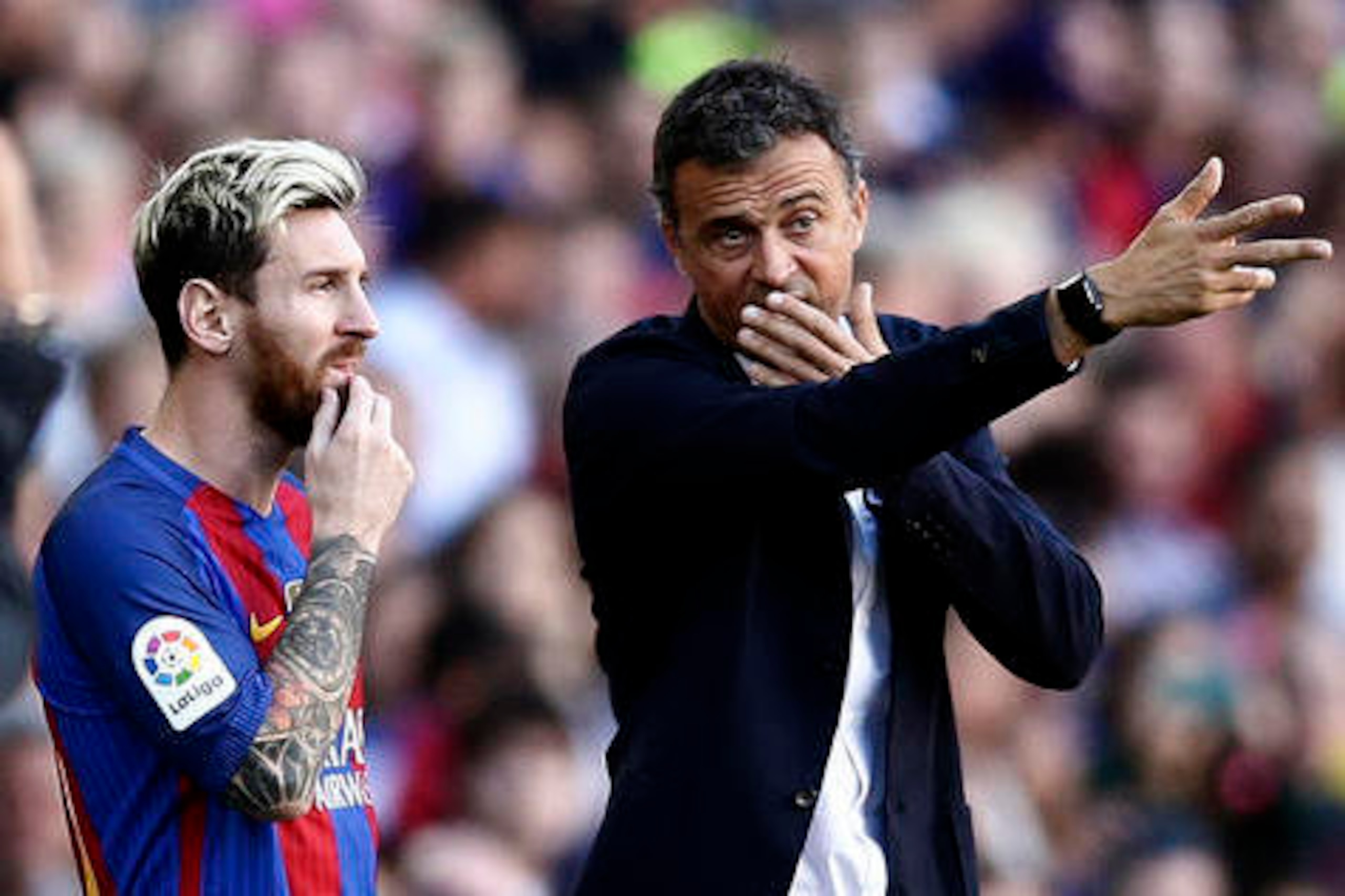 Lucho lets the likes of Lionel Messi run free.