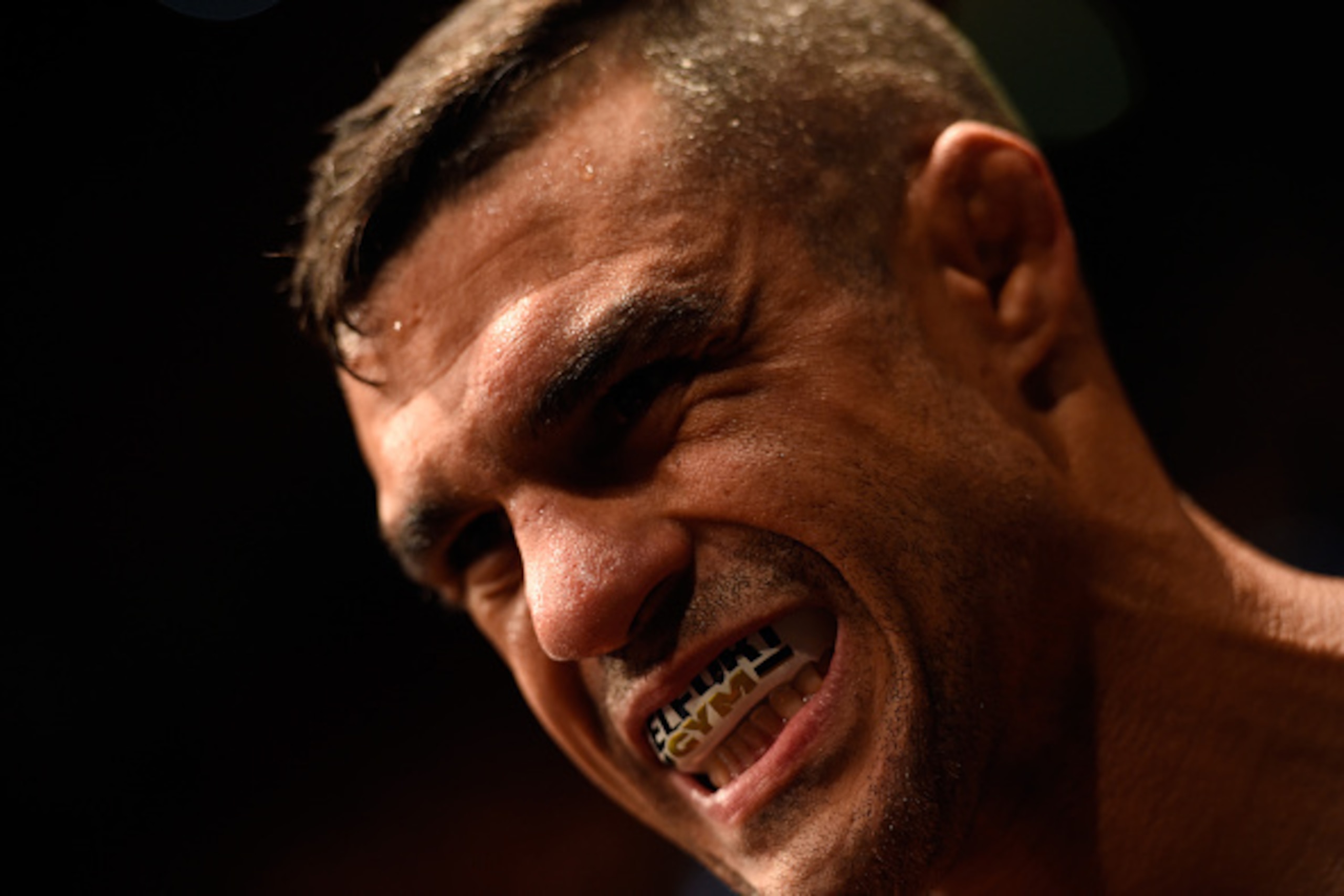 MANCHESTER, ENGLAND - OCTOBER 08:  Vitor Belfort of Brazil prepares to enter the Octagon before facing Gegard Mousasi of The Netherlands in their middleweight bout during the UFC 204 Fight Night at the Manchester Evening News Arena on October 8, 2016 in M