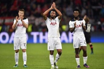 Not quite shellshocked, but Tottenham's players understandably looked tired after surviving Leverkusen's second-half onslaught.