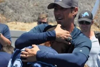 Christian Kirk and Jason Mohns when Kirk was in 7th grade