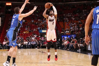 MIAMI, FL -OCTOBER 18: Wayne Ellington #2 of the Miami Heat shoots the ball against the Orlando Magic on October 18, 2016 at American Airlines Arena in Miami, Florida. NOTE TO USER: User expressly acknowledges and agrees that, by downloading and or using 