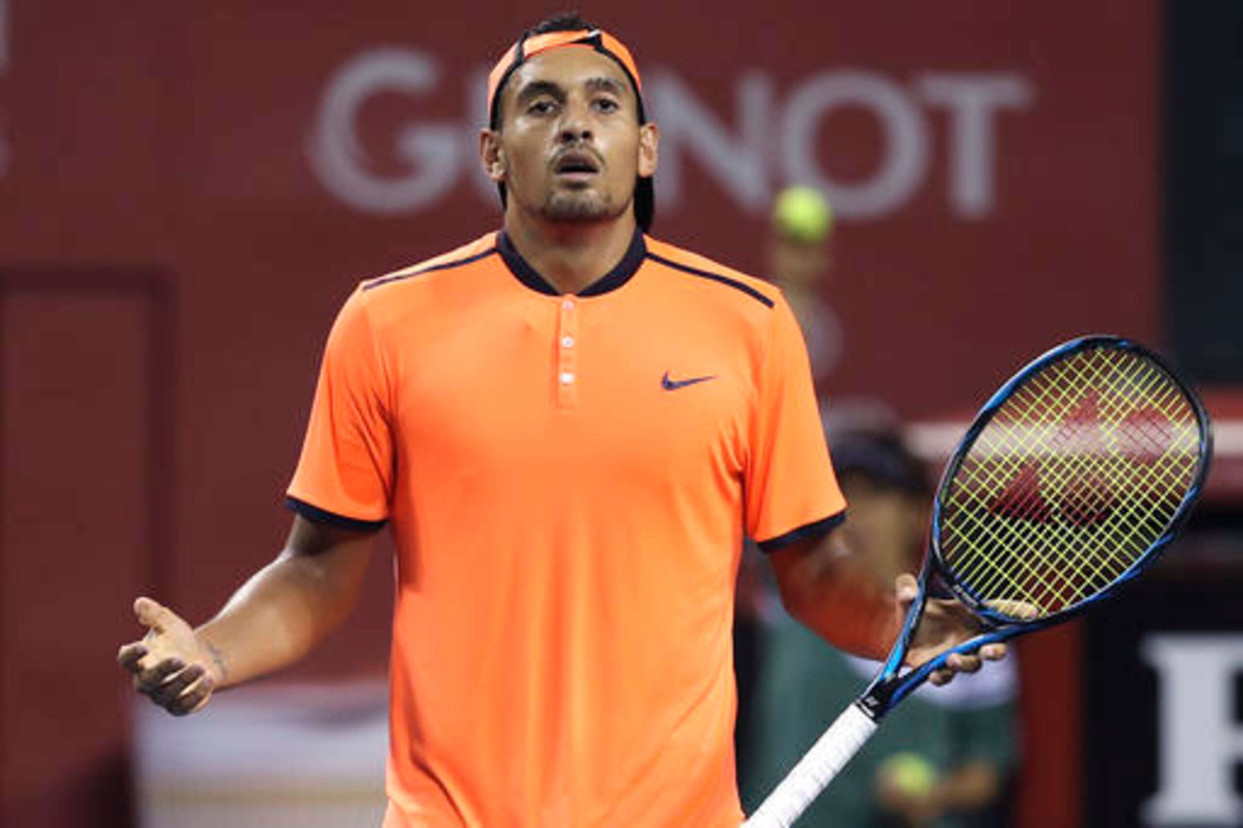 Nick Kyrgios during the 2016 Shanghai Masters.