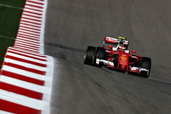 AUSTIN, TX - OCTOBER 21: Kimi Raikkonen of Finland driving the (7) Scuderia Ferrari SF16-H Ferrari 059/5 turbo (Shell GP) on track during practice for the United States Formula One Grand Prix at Circuit of The Americas on October 21, 2016 in Austin, Unite