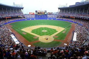 CLEVELAND - MAY 17: A general view of Cleveland Municipal Stadium during a game on May 17, 1992 in Cleveland, Ohio.  (Photo by Jeff Hixon/Gettyimages)