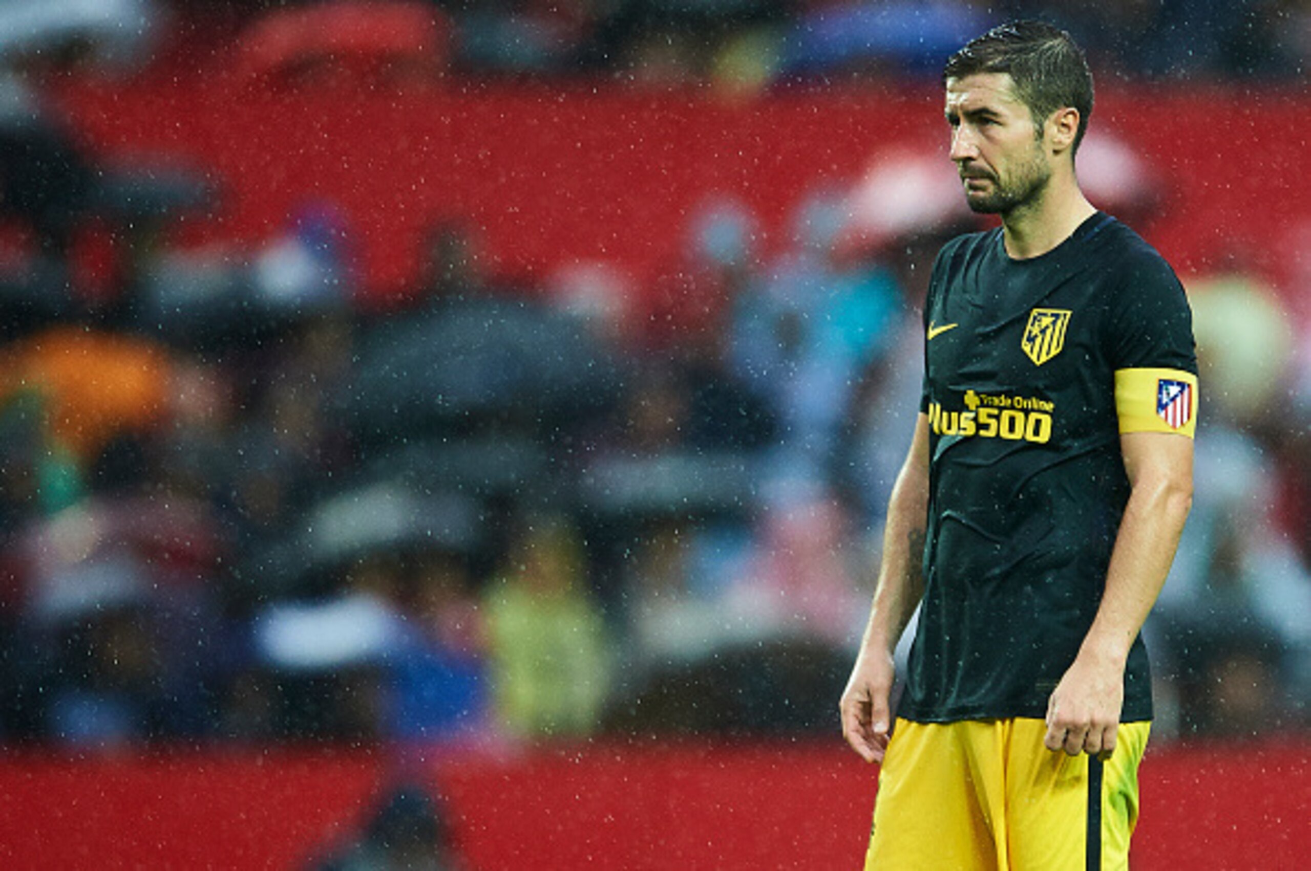 SEVILLE, SPAIN - OCTOBER 23:  Gabi Fernandez of Club Atletico de Madrid looks on during the match between Sevilla FC vs Club Atletico de Madrid as part of La Liga at Estadio Ramon Sanchez Pizjuanon October 23, 2016 in Seville, Spain.  (Photo by Aitor Alca