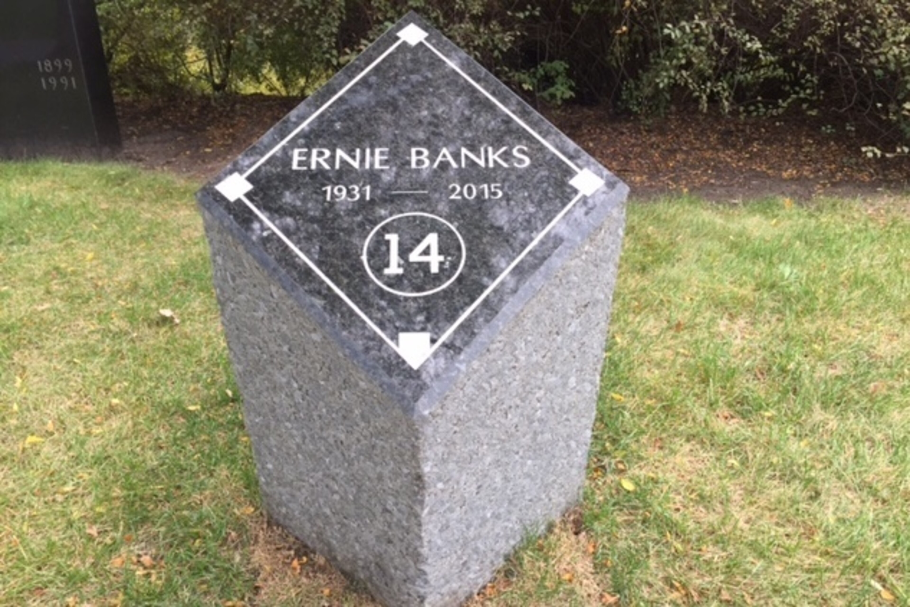 Banks' headstone is simple, though a grander monument is in the works.