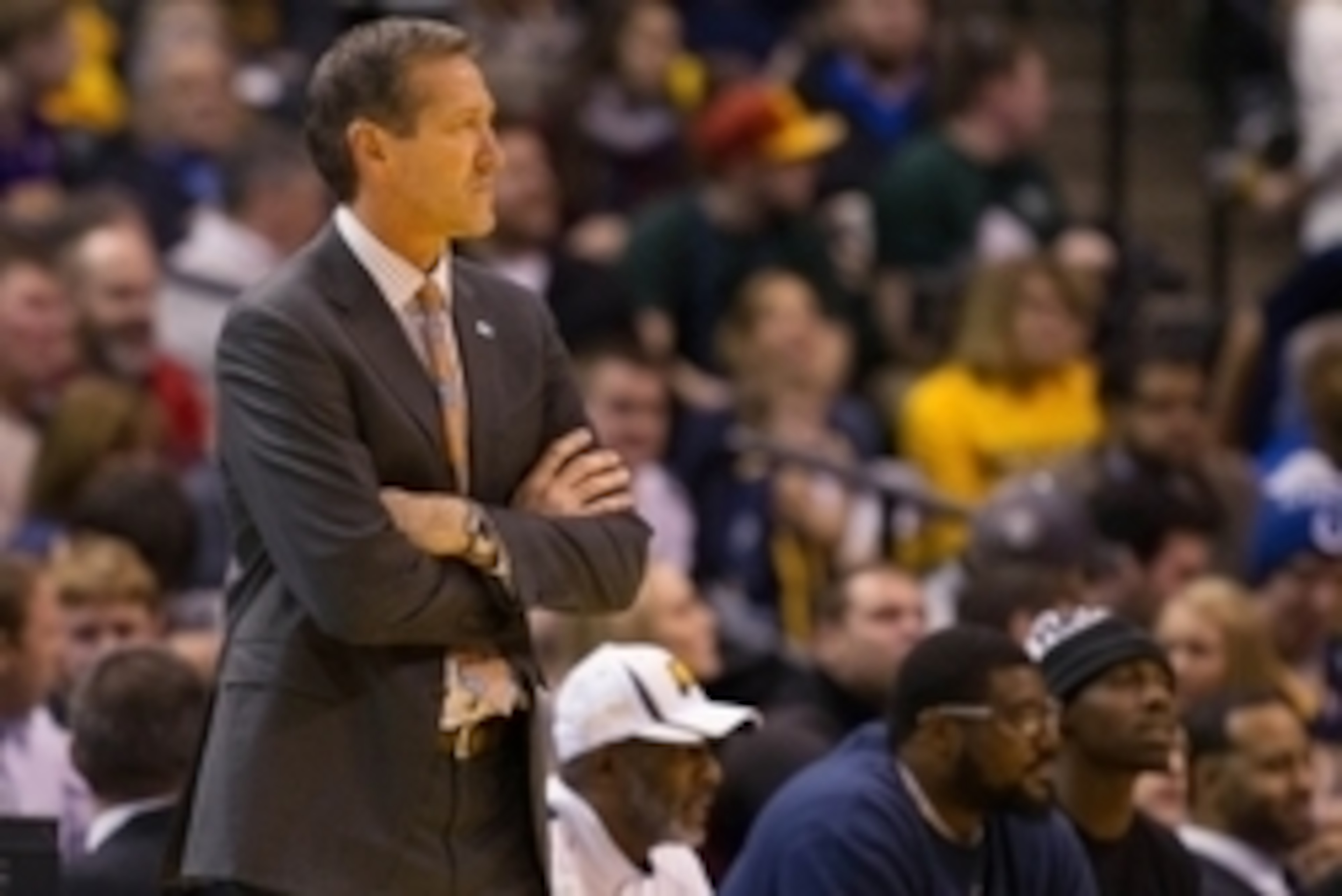 Jan 12, 2016; Indianapolis, IN, USA; Phoenix Suns head coach Jeff Hornacek coaches on the sideline in the first half of the game against the Indiana Pacers at Bankers Life Fieldhouse. The Indiana Pacers beat the Phoenix Suns by the score of 116-97. Manda Jan 12, 2016; Indianapolis, IN, USA; Phoenix Suns head coach Jeff Hornacek coaches on the sideline in the first half of the game against the Indiana Pacers at Bankers Life Fieldhouse. The Indiana Pacers beat the Phoenix Suns by the score of 116-97. Manda