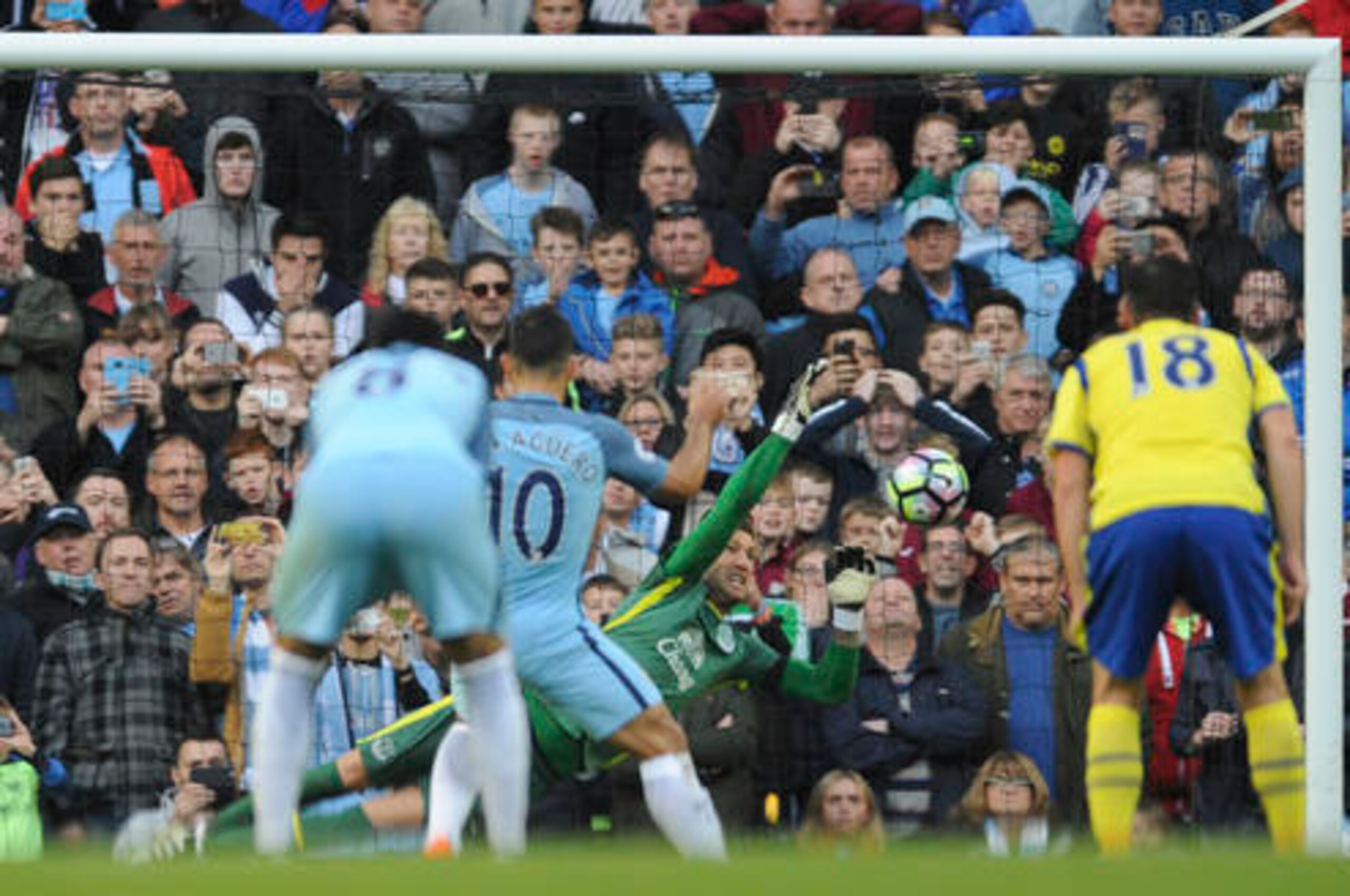 Aguero has not been ruthless from the penalty spot this season.
