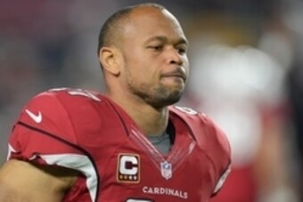 Dec 21, 2014; Glendale, AZ, USA; Arizona Cardinals outside linebacker Lorenzo Alexander (97) before facing the Seattle Seahawks at University of Phoenix Stadium. The Seahawks won 35-6. Mandatory Credit: Joe Camporeale-USA TODAY Sports