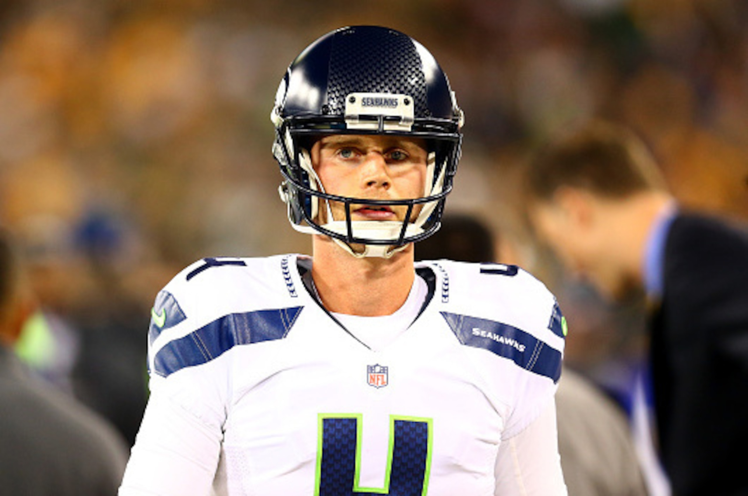 GREEN BAY, WI - SEPTEMBER 20: Steven Hauschka #4 of the Seattle Seahawks looks on against the Green Bay Packers during their game at Lambeau Field on September 20, 2015 in Green Bay, Wisconsin. (Photo by Maddie Meyer/Getty Images) GREEN BAY, WI - SEPTEMBER 20: Steven Hauschka #4 of the Seattle Seahawks looks on against the Green Bay Packers during their game at Lambeau Field on September 20, 2015 in Green Bay, Wisconsin. (Photo by Maddie Meyer/Getty Images)