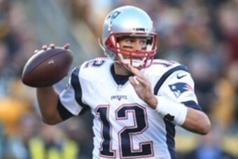 Oct 23, 2016; Pittsburgh, PA, USA;  New England Patriots quarterback Tom Brady (12) passes the ball against the Pittsburgh Steelers during the second quarter at Heinz Field. Mandatory Credit: Charles LeClaire-USA TODAY Sports