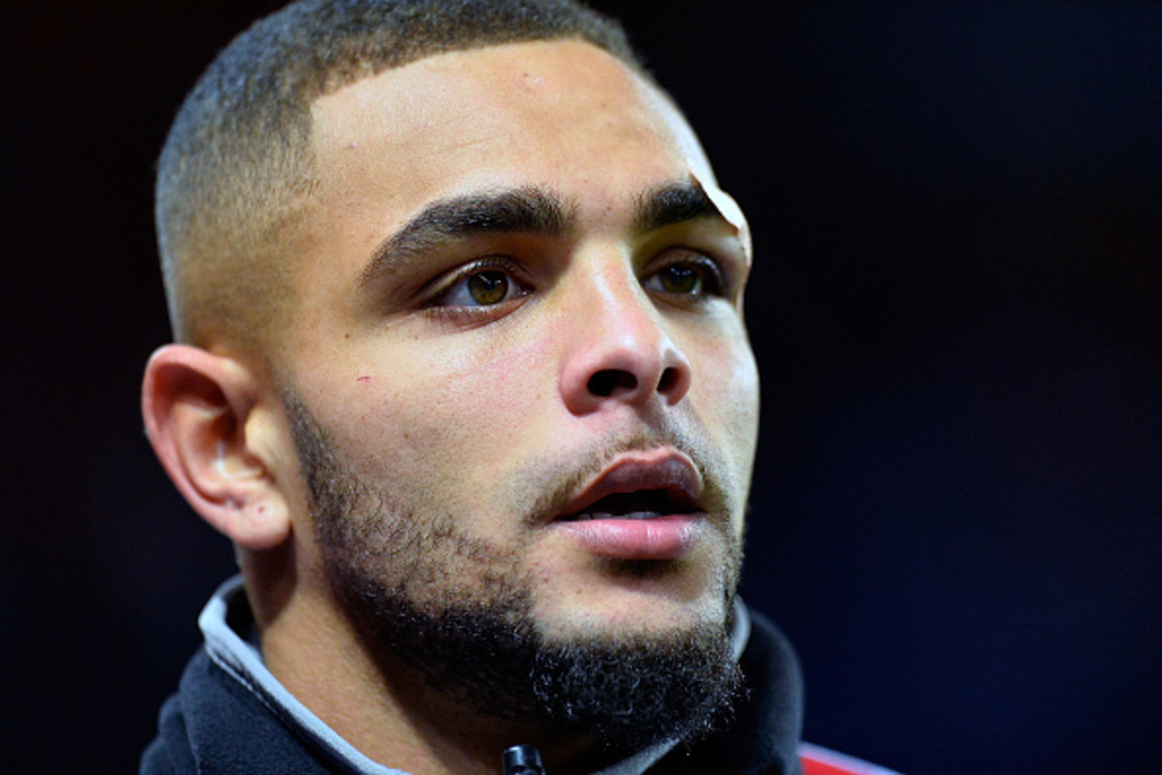 PARIS, FRANCE - OCTOBER 19:  Layvin Kurzawa of Paris Saint-Germain reacts during warmup before the UEFA Champions League match between Paris Saint-Germain and FC Basel 1893 at Parc des Princes on October 19, 2016 in Paris, France.  (Photo by Aurelien Meun