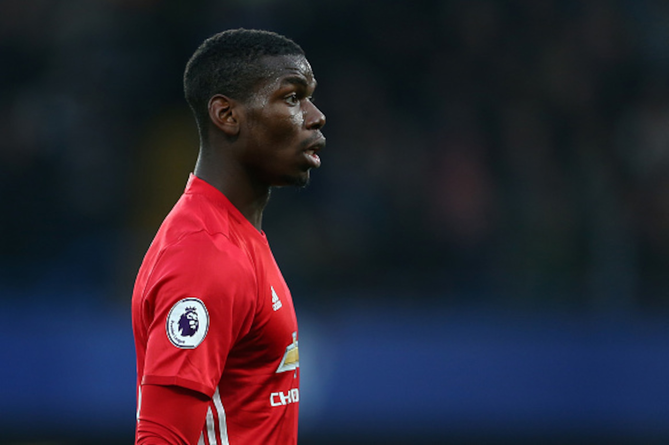 LONDON, ENGLAND - OCTOBER 23: Paul Pogba of Manchester United during the Premier League match between Chelsea and Manchester United at Stamford Bridge on October 23, 2016 in London, England. (Photo by Catherine Ivill - AMA/Getty Images)