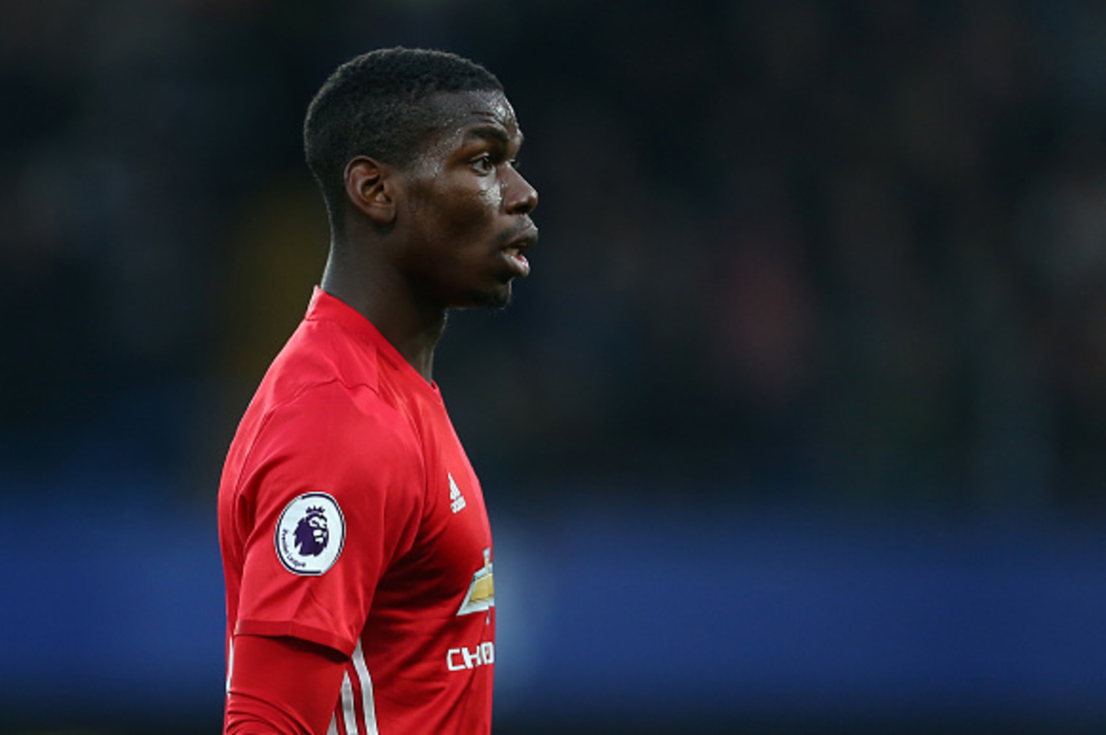 LONDON, ENGLAND - OCTOBER 23: Paul Pogba of Manchester United during the Premier League match between Chelsea and Manchester United at Stamford Bridge on October 23, 2016 in London, England. (Photo by Catherine Ivill - AMA/Getty Images)