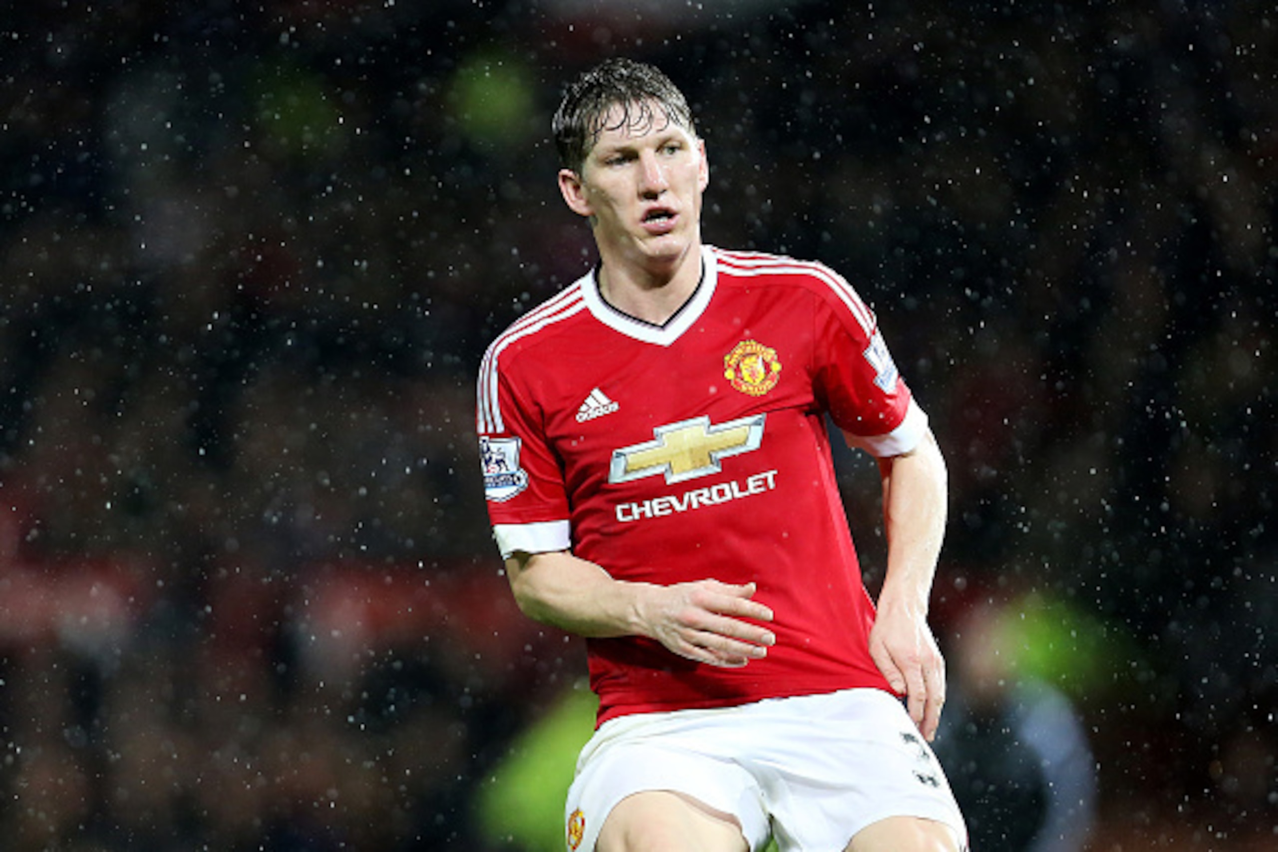 MANCHESTER, ENGLAND - JANUARY 02: Bastian Schweinsteiger of Manchester United during the Barclays Premier League match between Manchester United and Swansea City at Old Trafford on January 2, 2016 in Manchester, England.  (Photo by James Baylis - AMA/Gett