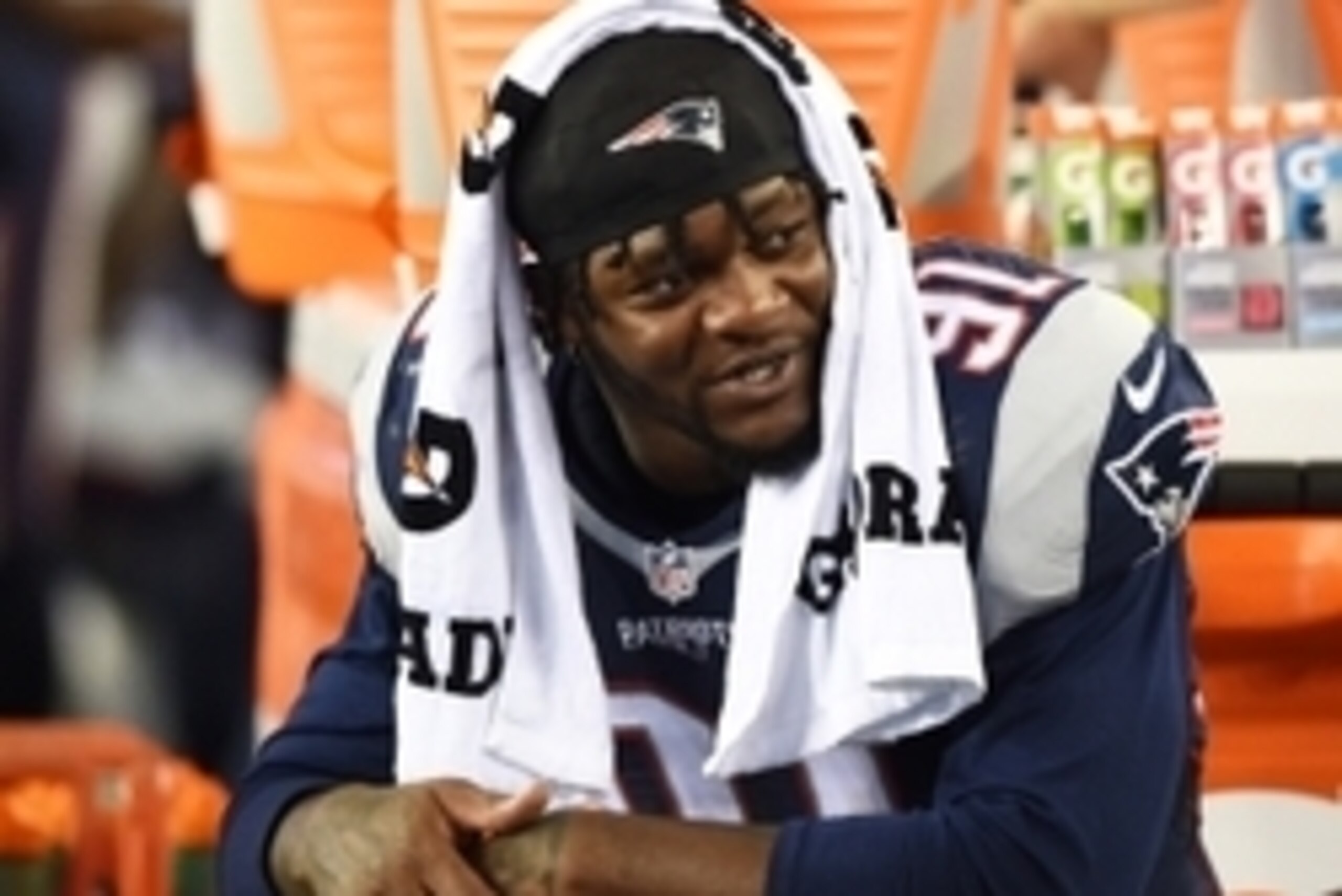 Aug 11, 2016; Foxborough, MA, USA; New England Patriots outside linebacker Jamie Collins (91) on the sidelines during the second half against the New Orleans Saints at Gillette Stadium. Mandatory Credit: Bob DeChiara-USA TODAY Sports