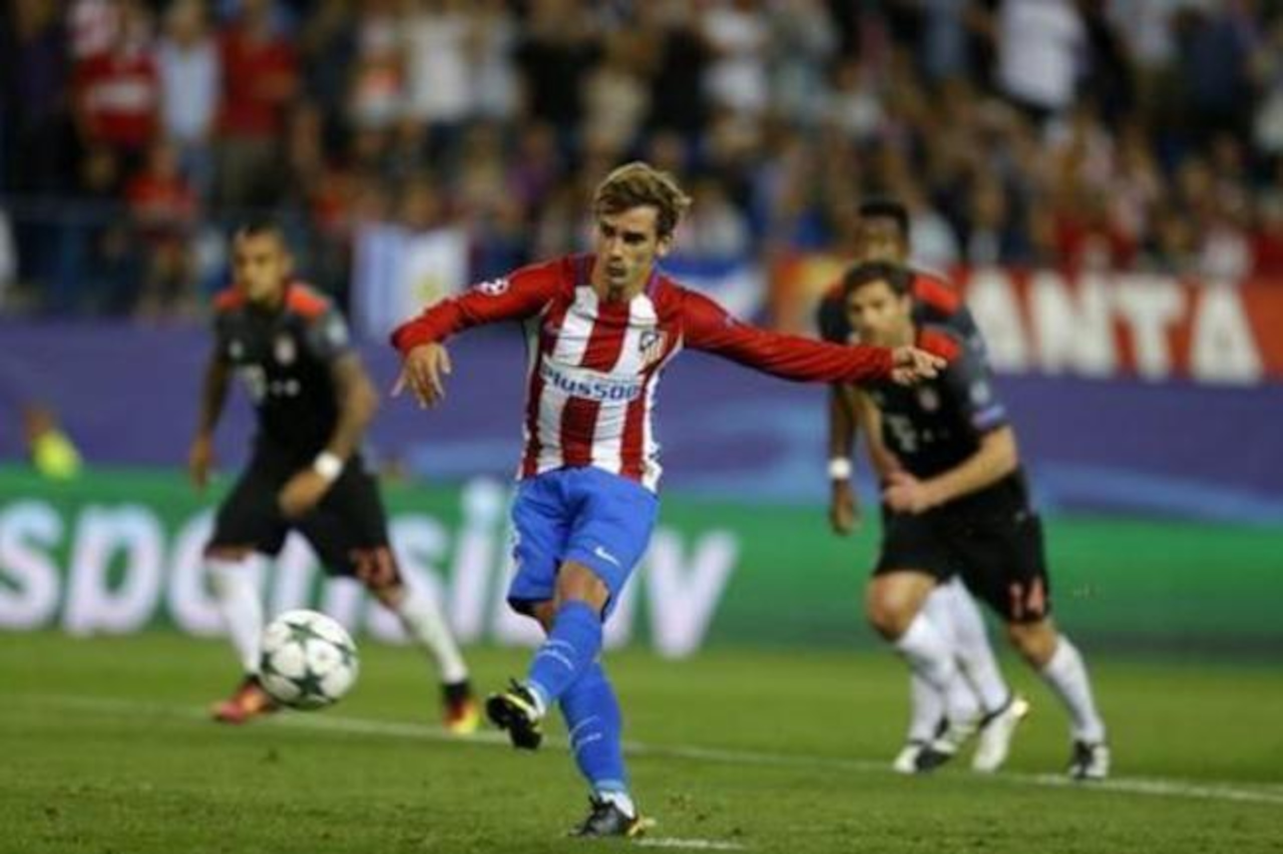 Griezmann missed a penalty against Bayern Munich.