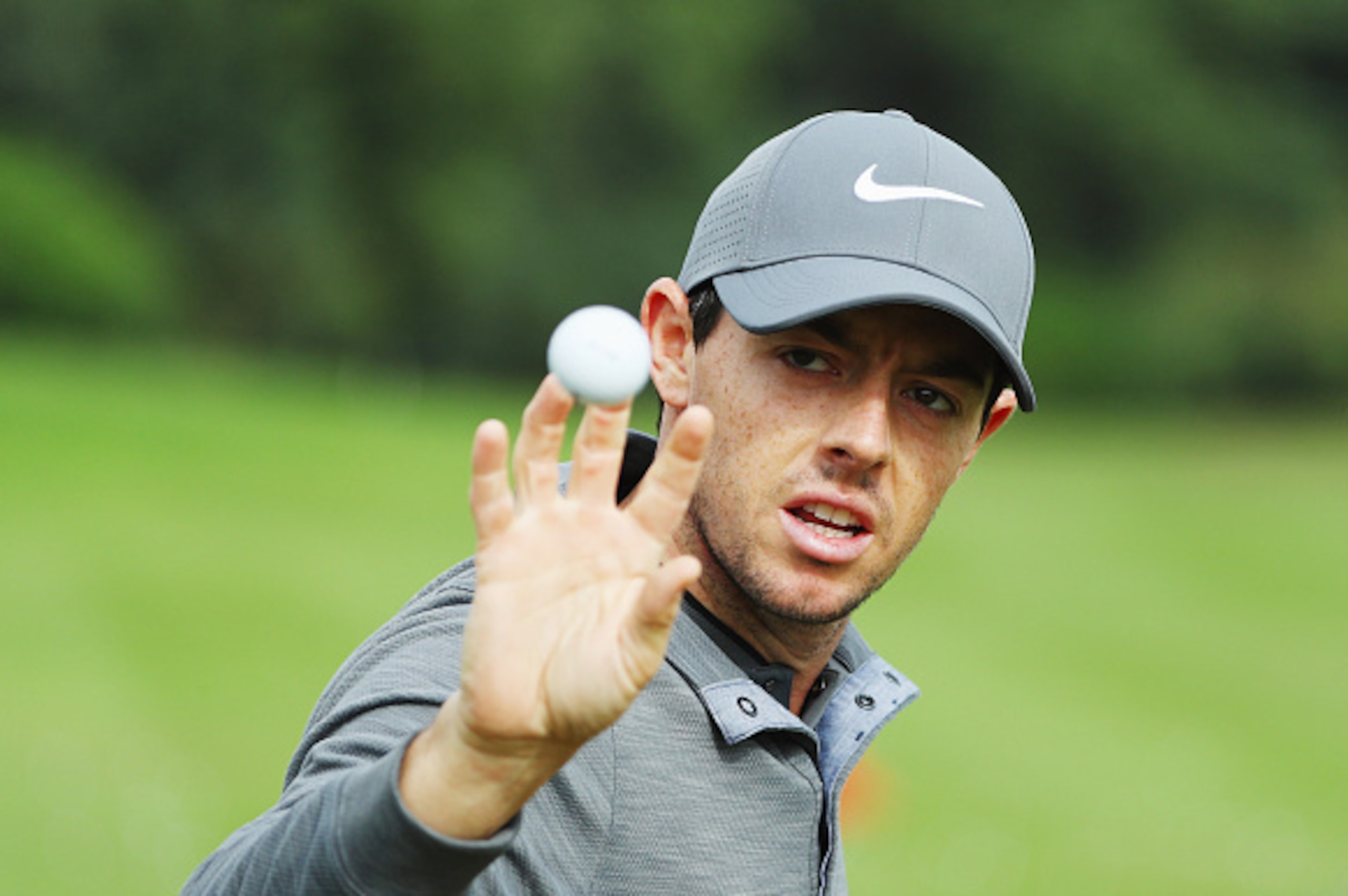 SHANGHAI, CHINA - OCTOBER 30:  Rory McIlroy of Northern Ireland waits on the practice ground before the final round of the WGC - HSBC Champions at the Sheshan International Golf Club on October 30, 2016 in Shanghai, China.  (Photo by Scott Halleran/Getty 
