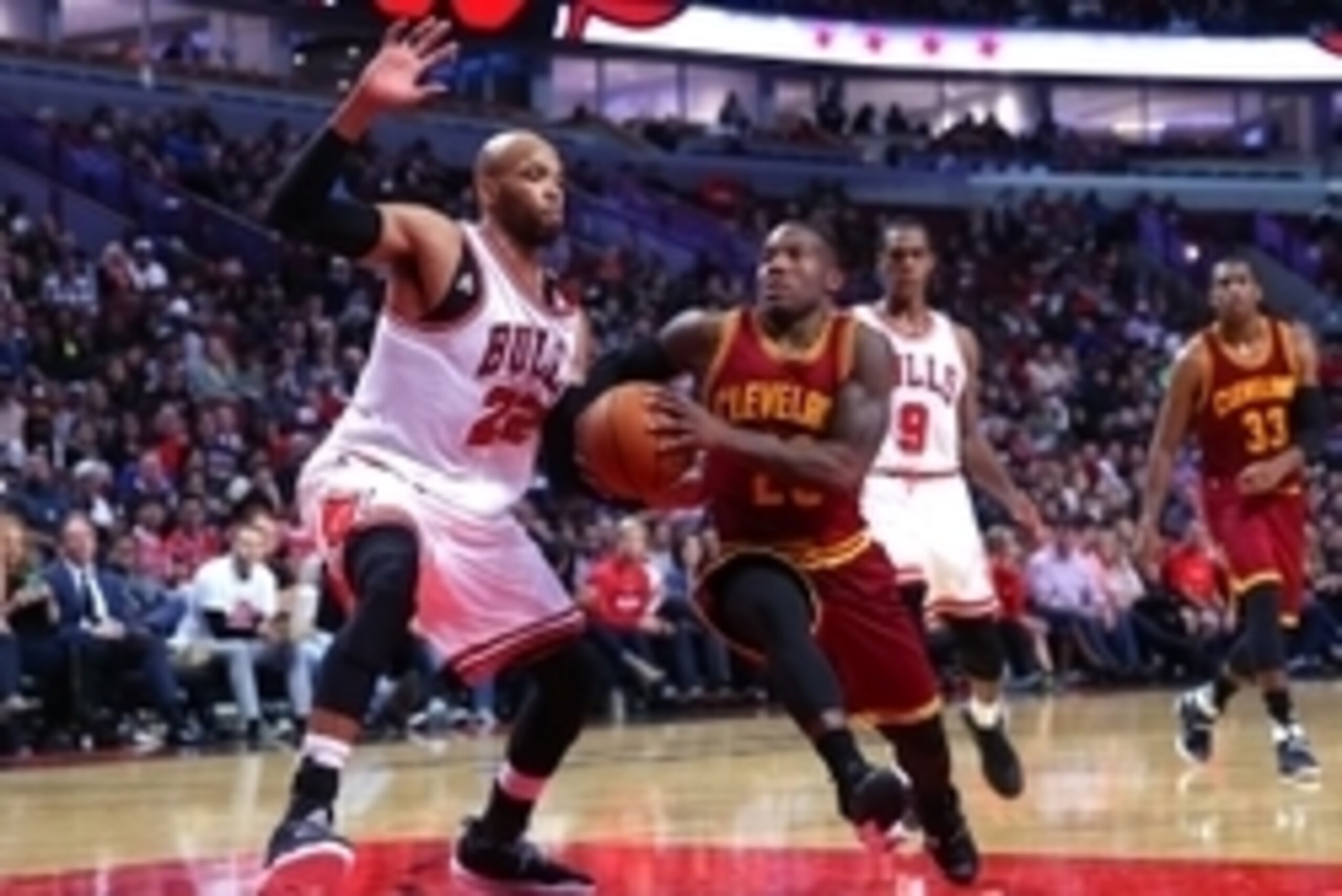 Oct 14, 2016; Chicago, IL, USA; Cleveland Cavaliers guard Kay Felder (20) drives against Chicago Bulls forward Taj Gibson (22) during the second half at the United Center. Chicago won 118-108. Mandatory Credit: Dennis Wierzbicki-USA TODAY Sports