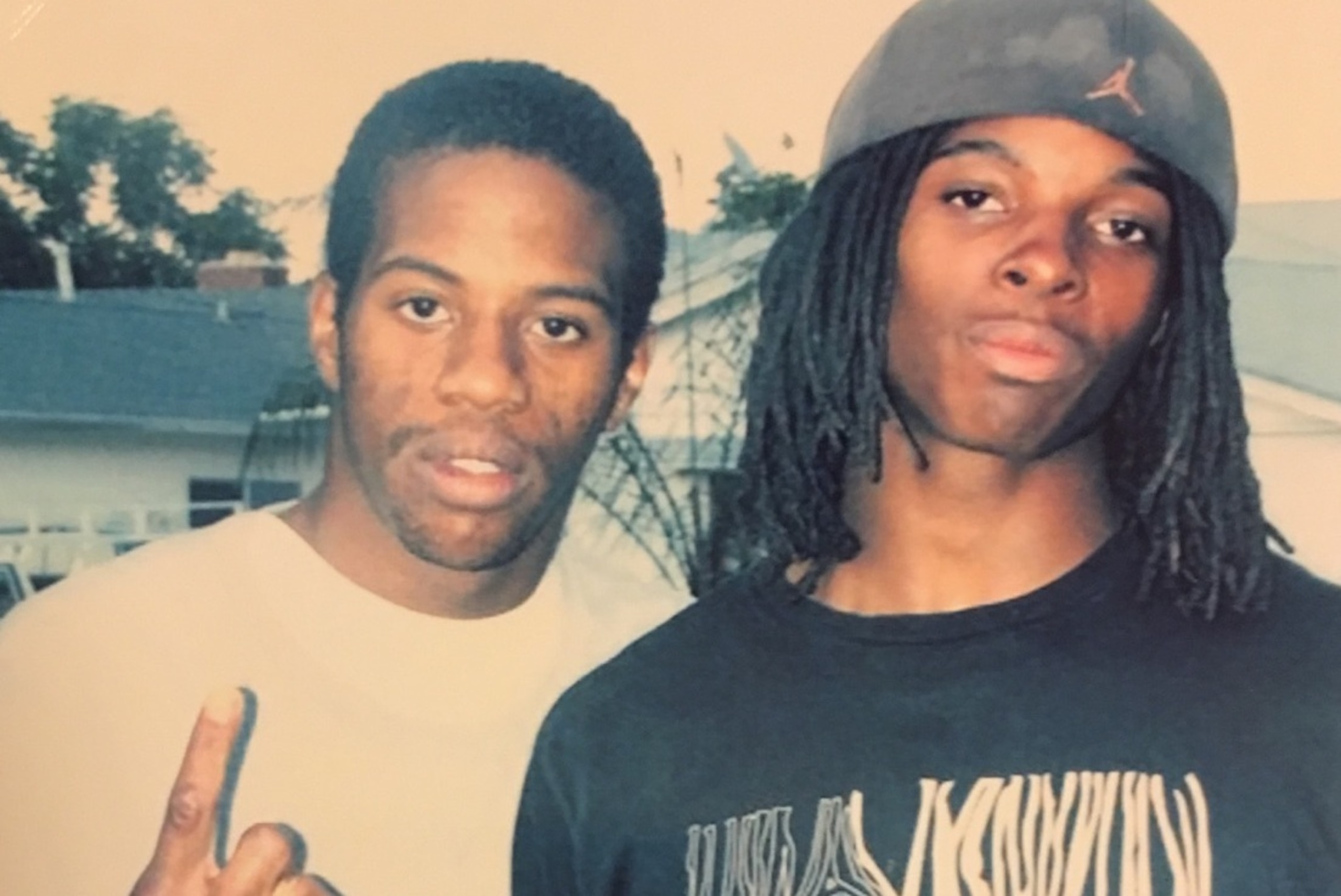 Tim White Jr., right, and his brother, Elwood.