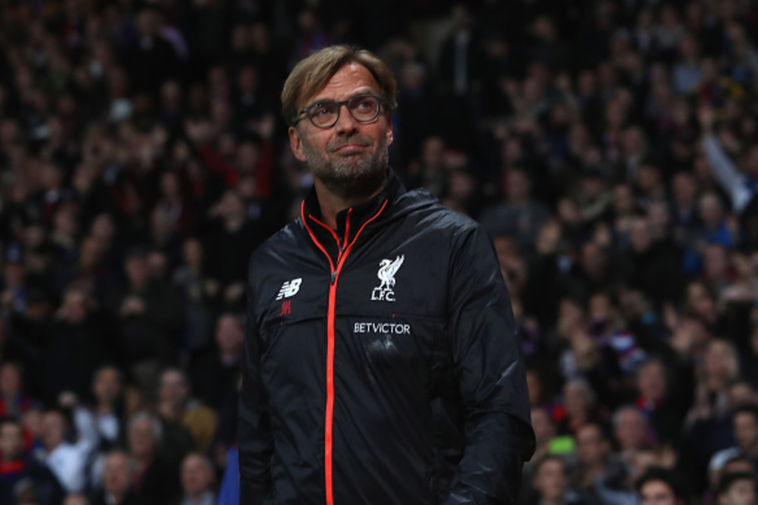 LONDON, ENGLAND - OCTOBER 29:  Manager Jurgen Klopp of Liverpool during the Premier League match between Crystal Palace and Liverpool at Selhurst Park on October 29, 2016 in London, England.  (Photo by Christopher Lee/Getty Images)