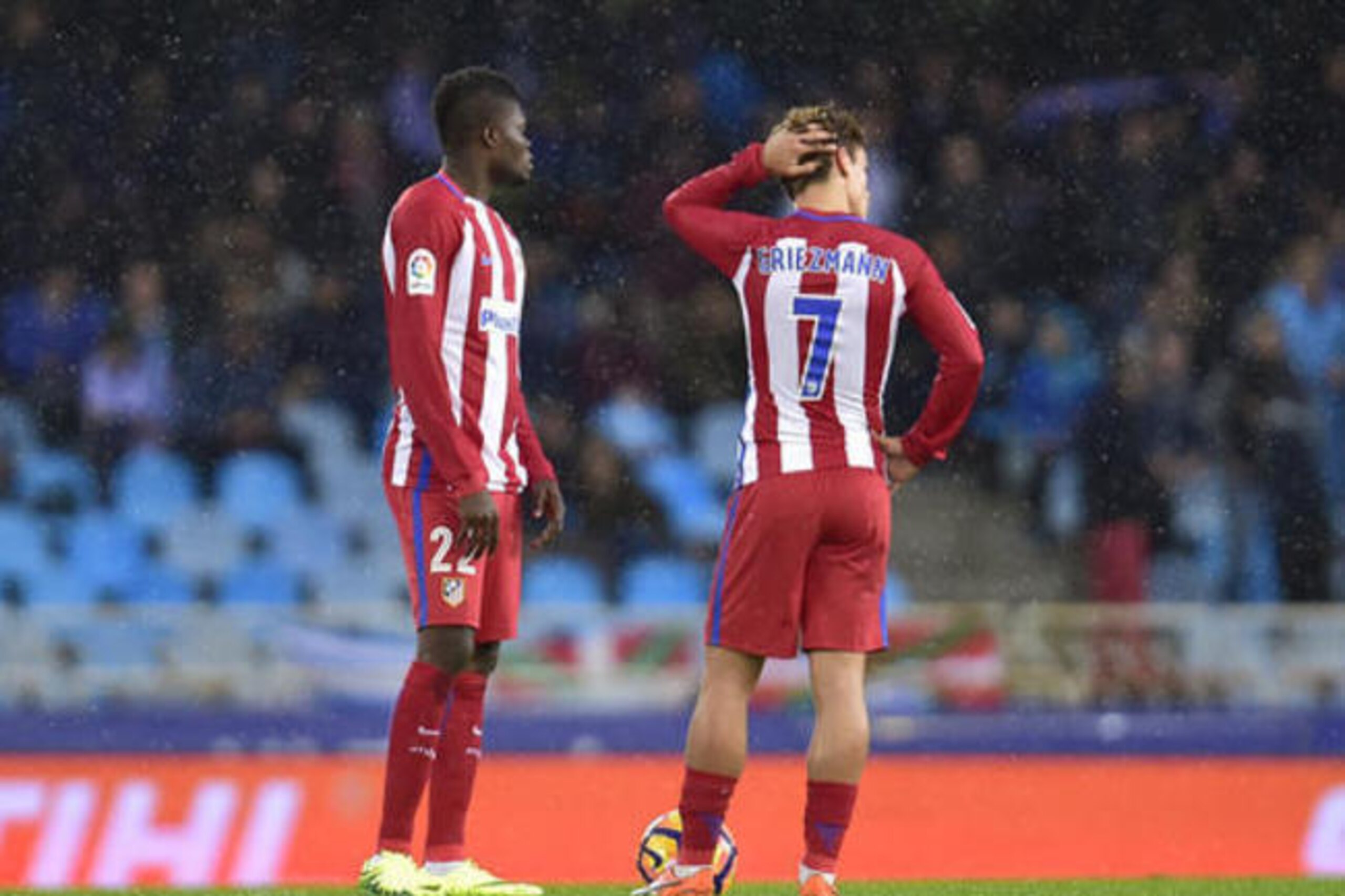 Thomas Partey and Antoine Griezmann. Thomas Partey and Antoine Griezmann.