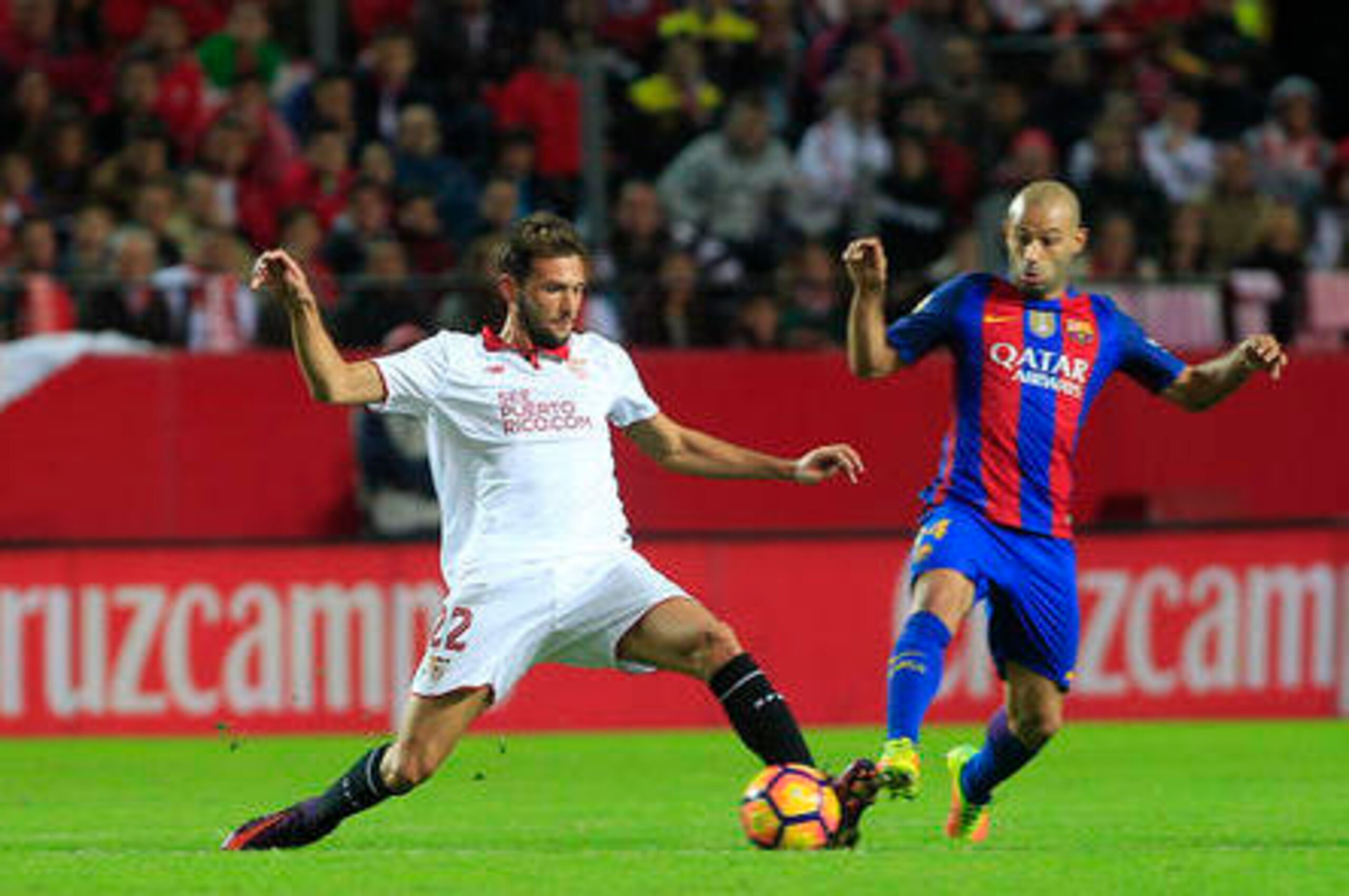 Javier Mascherano stepped up his game.