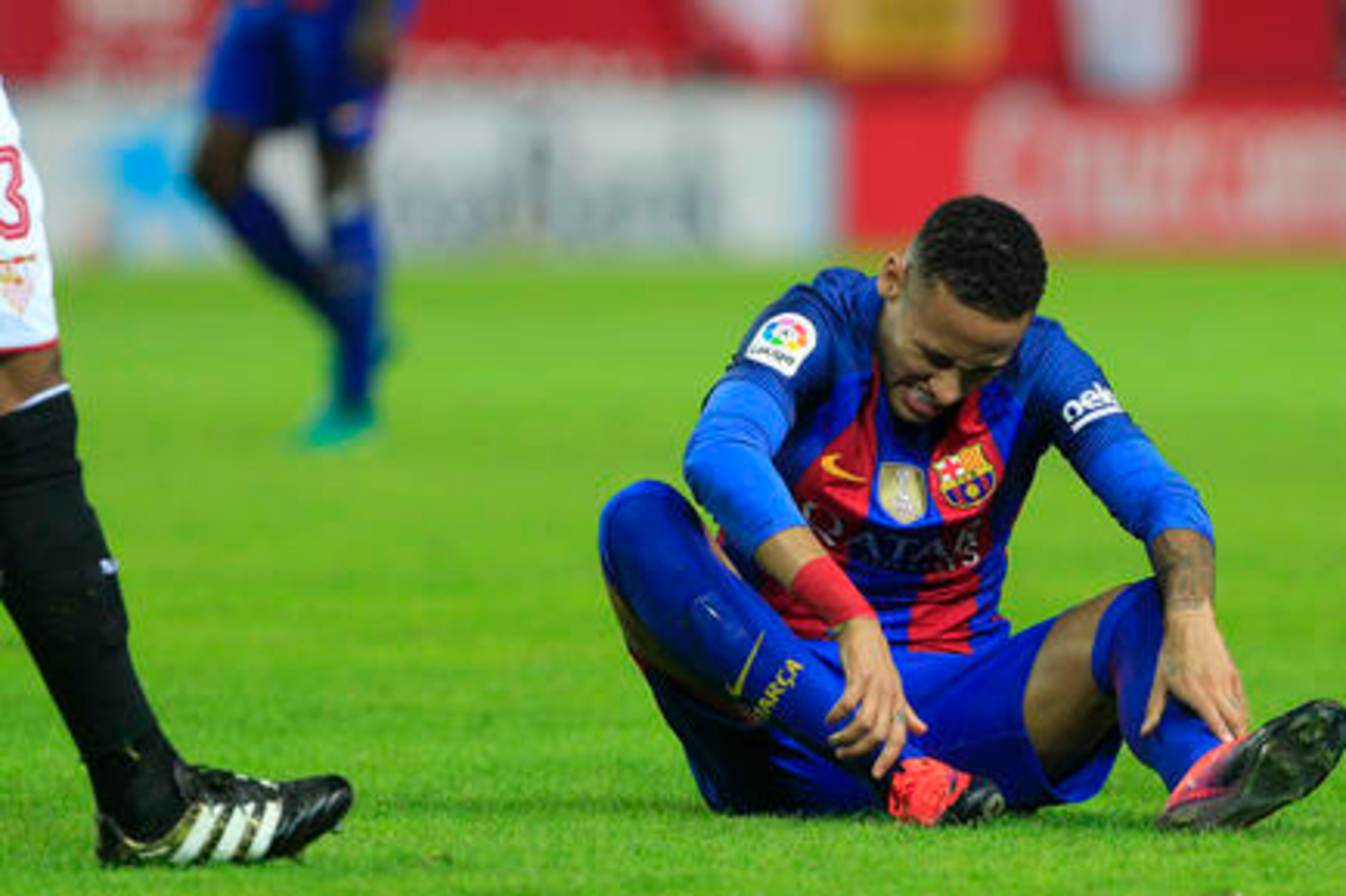 Neymar set up Messi's opener and became increasingly dangerous.