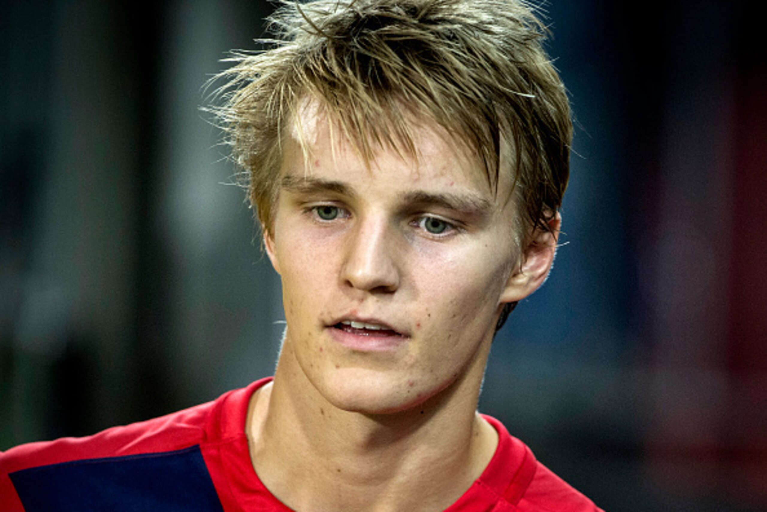 DRAMMEN, NORWAY - SEPTEMBER 07:  Martin Odegaard of Norway during the U21 International match between Norway and England at Marienlyst Stadium on September 7, 2015 in Drammen, Norway.  (Photo by Trond Tandberg/Getty Images)