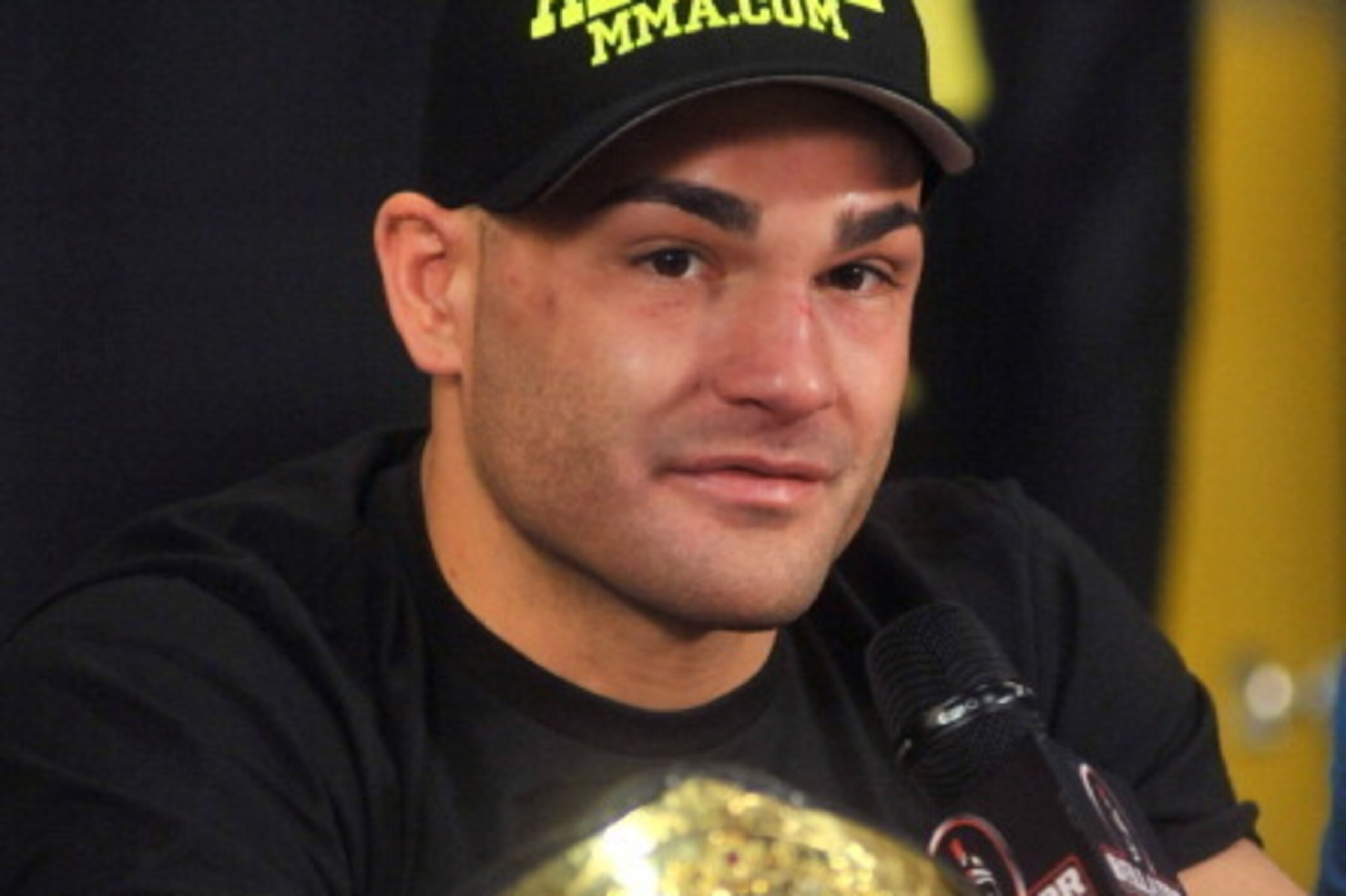 UNCASVILLE, CT - APRIL 02:  Eddie Alvarez attends the post fight press conference at Bellator 39 at the Mohegan Sun Arena on April 2, 2011 in Uncasville, Connecticut.  (Photo by Henry S. Dziekan III/Getty Images)