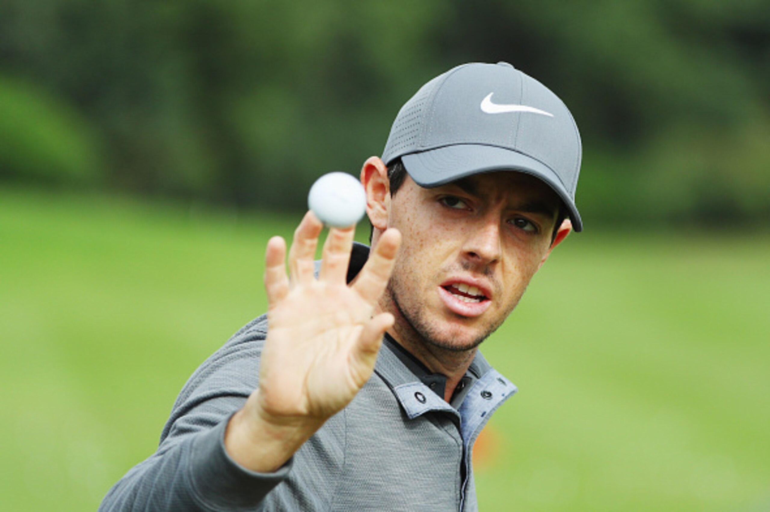 SHANGHAI, CHINA - OCTOBER 30:  Rory McIlroy of Northern Ireland waits on the practice ground before the final round of the WGC - HSBC Champions at the Sheshan International Golf Club on October 30, 2016 in Shanghai, China.  (Photo by Scott Halleran/Getty 