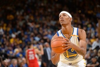 OAKLAND, CA - OCTOBER 4:  Patrick McCaw #0 of the Golden State Warriors shoots a free throw against the Los Angeles Clippers during a preseason game on October 4, 2016 at ORACLE Arena in Oakland, California. NOTE TO USER: User expressly acknowledges and a