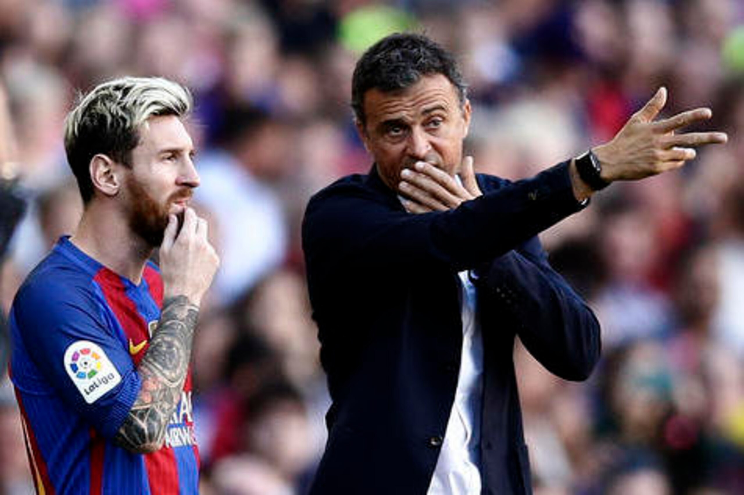 Luis Enrique is refusing to comment on his future. Luis Enrique is refusing to comment on his future.