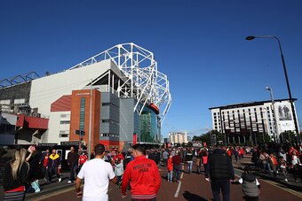 MANCHESTER, ENGLAND - OCTOBER 02:  General view outside the stadium as the fans make their way to the stadium during the Premier League match between Manchester United and Stoke City at Old Trafford on October 2, 2016 in Manchester, England.  (Photo by Cl