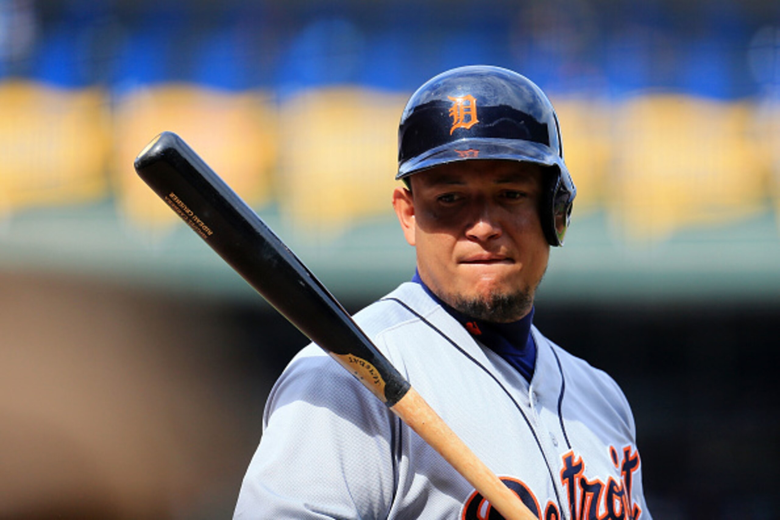 ATLANTA, GA - OCTOBER 02: Miguel Cabrera #24 of the Detroit Tigers waits to bat in the first inning against the Atlanta Braves at Turner Field on October 2, 2016 in Atlanta, Georgia. (Photo by Daniel Shirey/Getty Images)