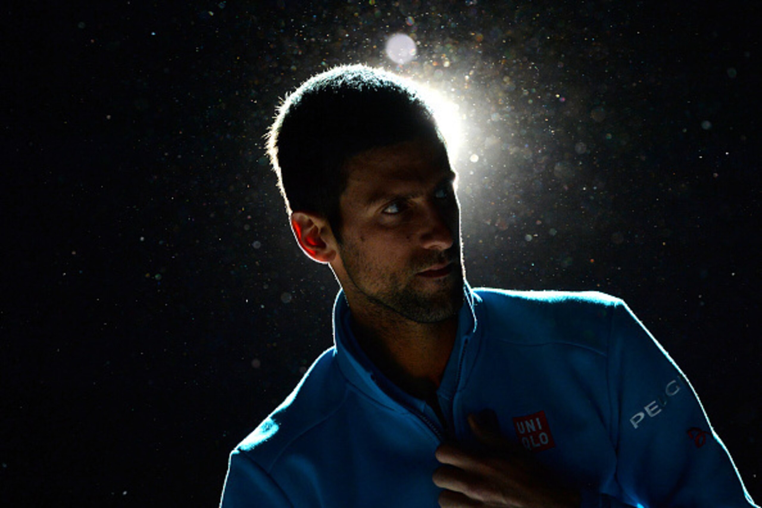 PARIS, FRANCE - NOVEMBER 04:  Novak Djokovic of Serbia makes his way onto court for his Mens Singles quarter final match against Marin Cilic of Croatia on day five of the BNP Paribas Masters at Palais Omnisports de Bercy on November 4, 2016 in Paris, Fran